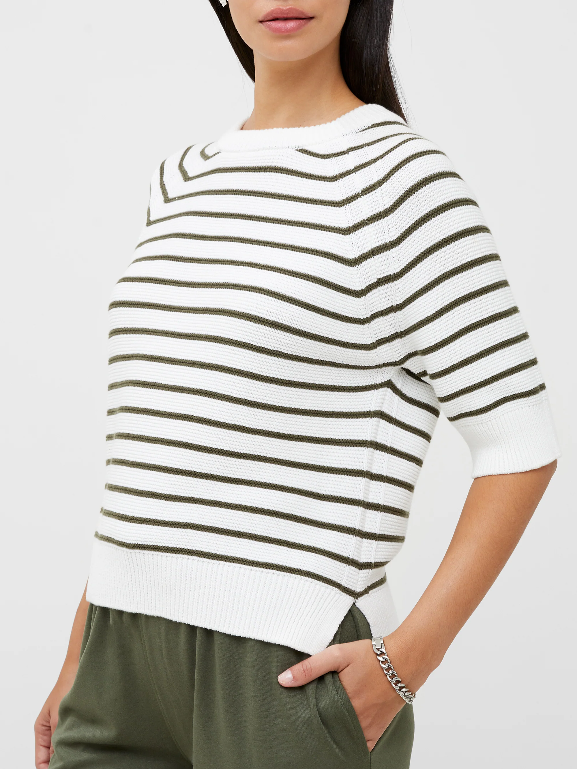 Lily Mozart Stripe Short Sleeve Jumper - Image 3