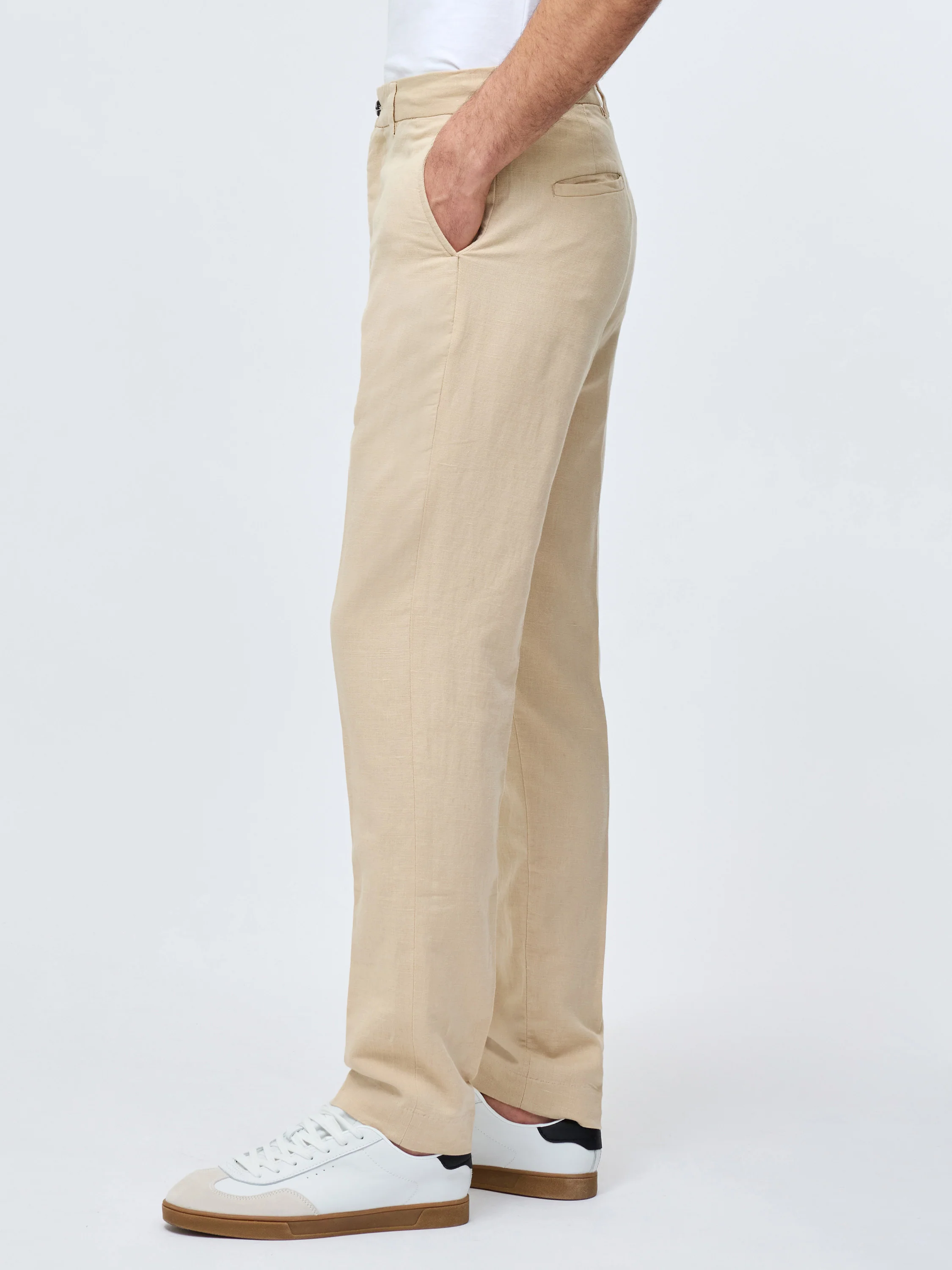 Linen Suit Trousers - Image 3