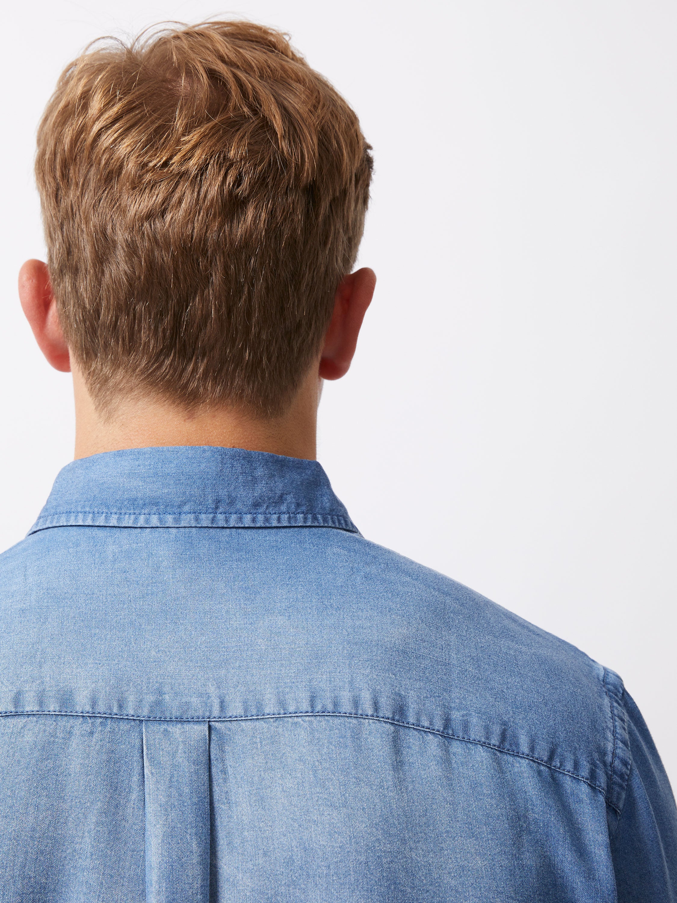 Long Sleeve Denim Lyocell Shirt - Image 5