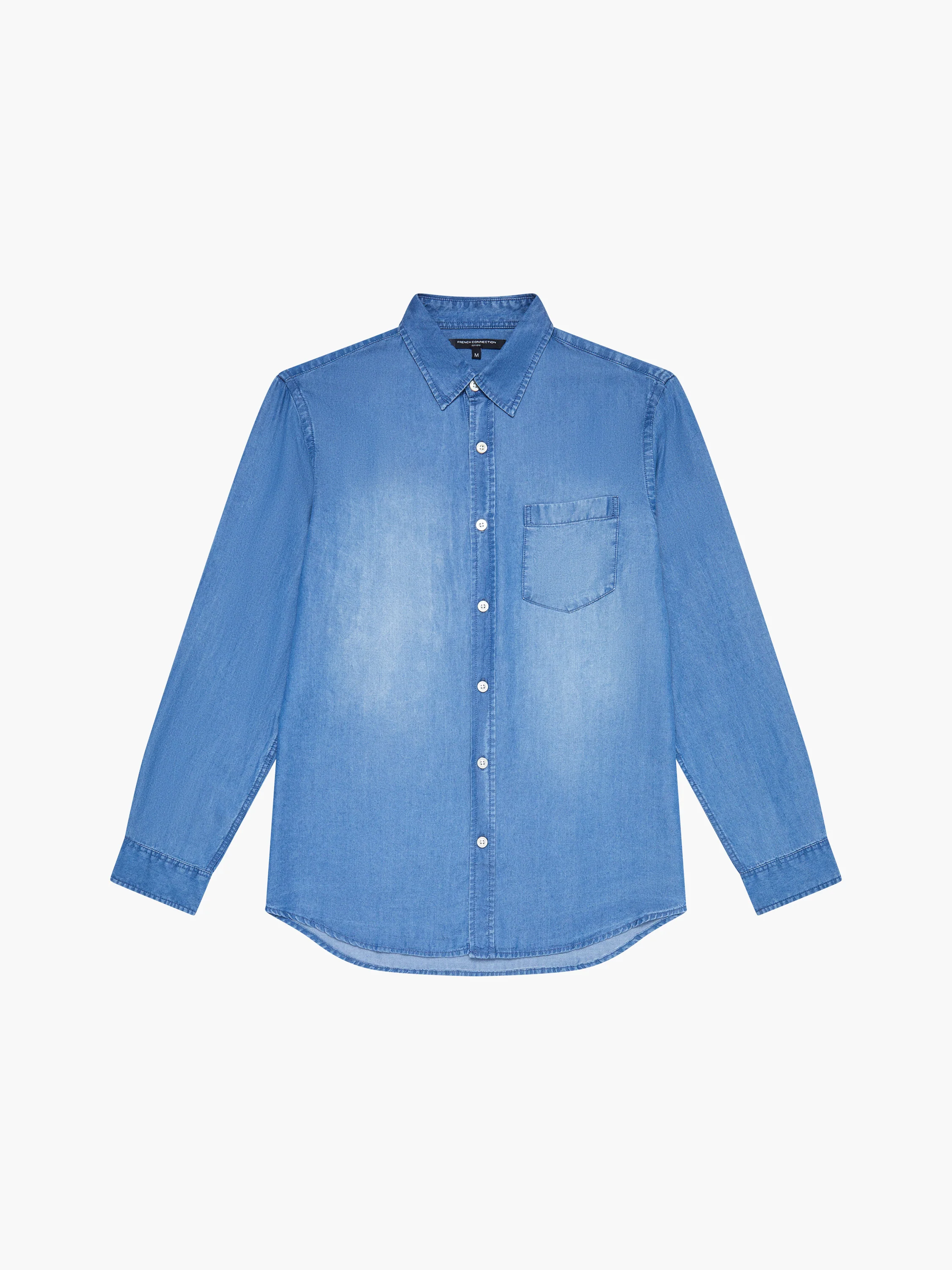 Long Sleeve Denim Lyocell Shirt - Image 7