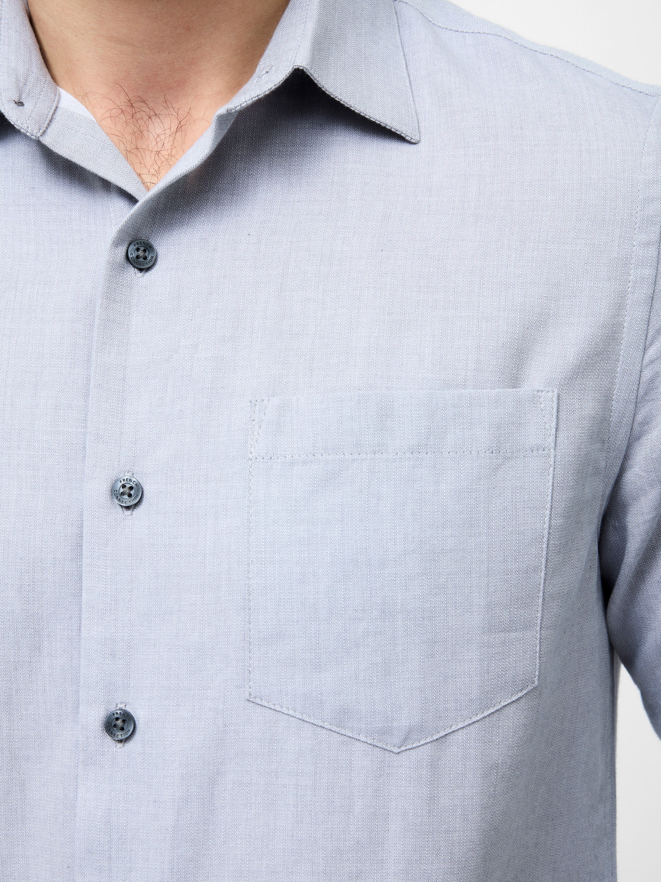 Long Sleeve Dobby Regular Fit Shirt - Image 2