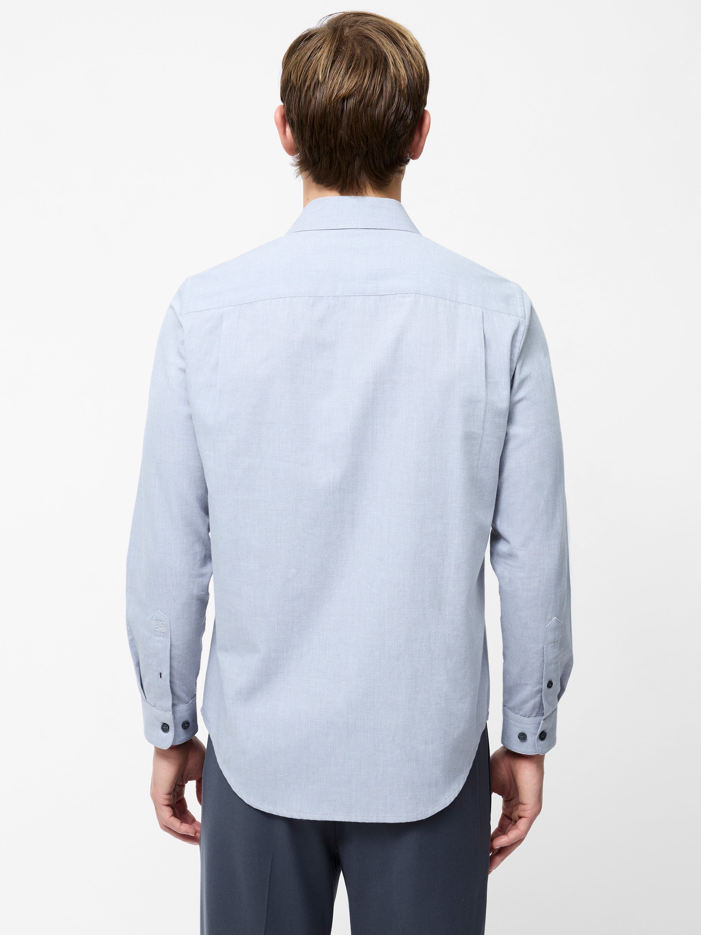 Long Sleeve Dobby Regular Fit Shirt - Image 4