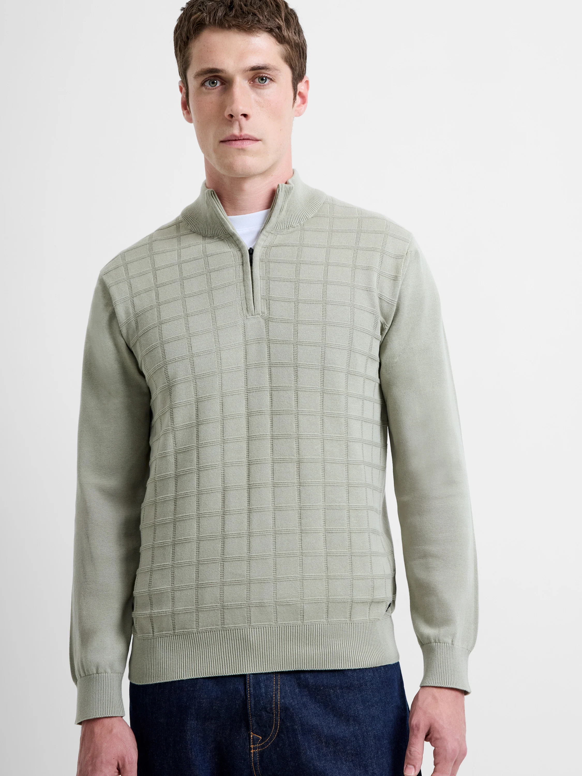 Long Sleeve Half Zip Knit Jumper - Image 2