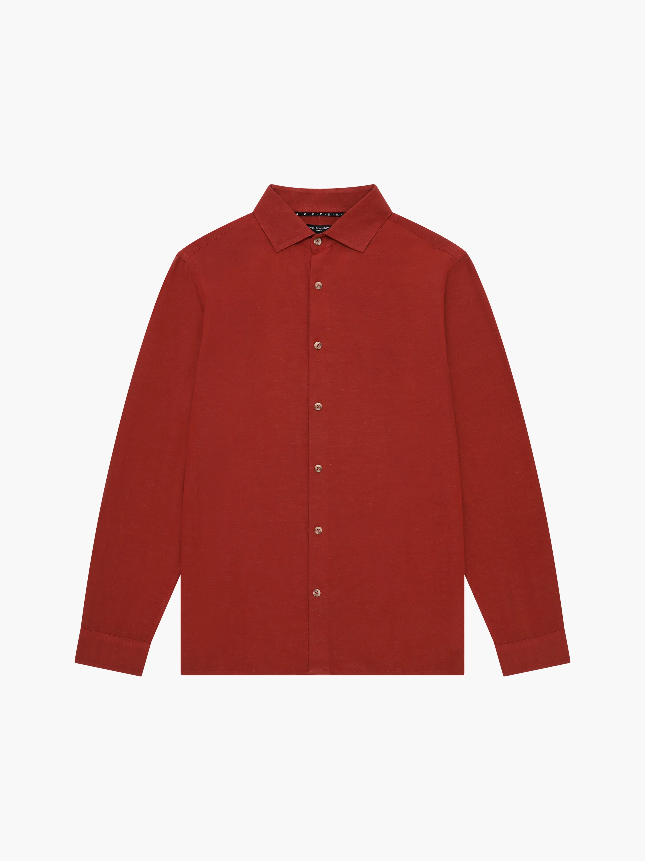 Long Sleeve Linen Blend Shirt - Image 6