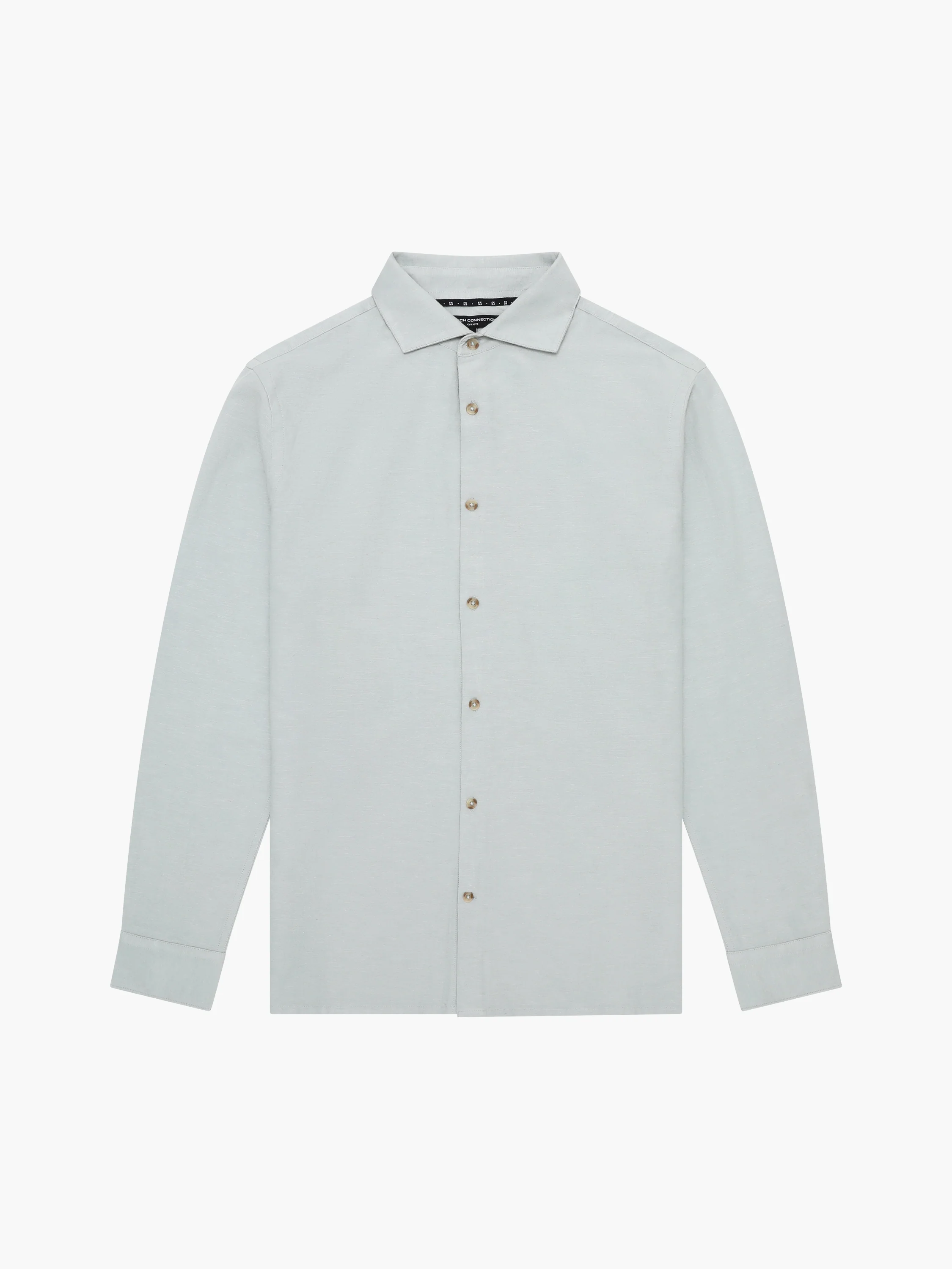 Long Sleeve Linen Blend Shirt - Image 5