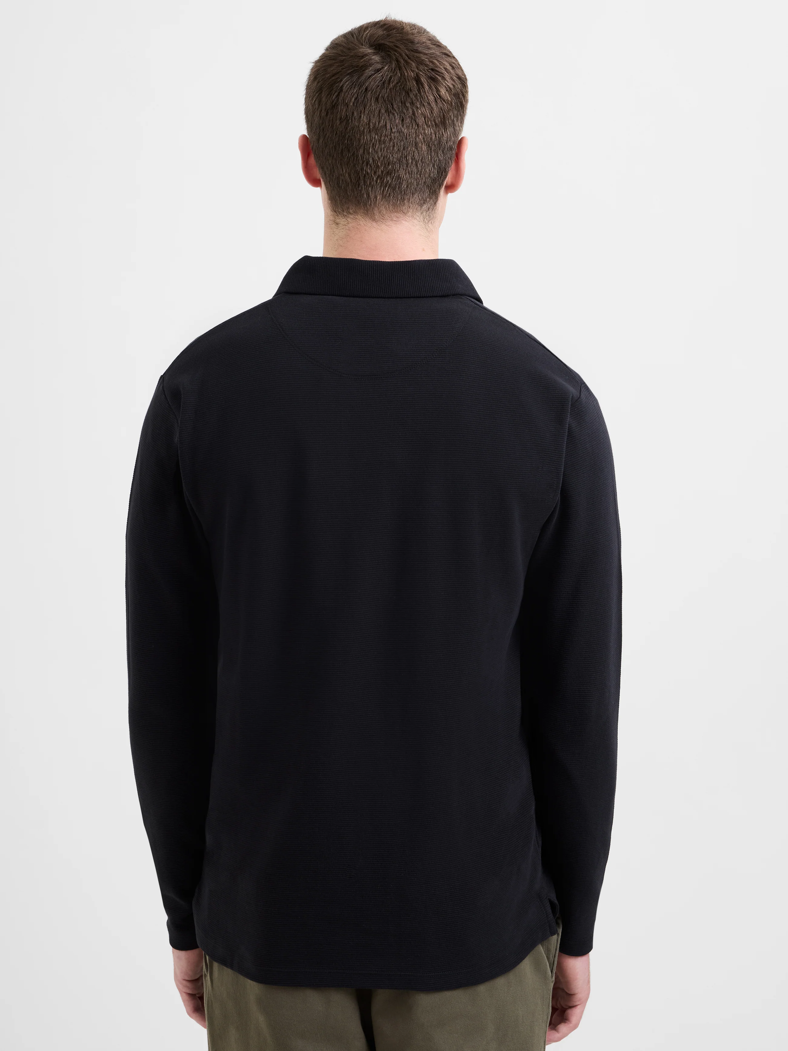 Long Sleeve Ottoman Trophy Neck Shirt - Image 5
