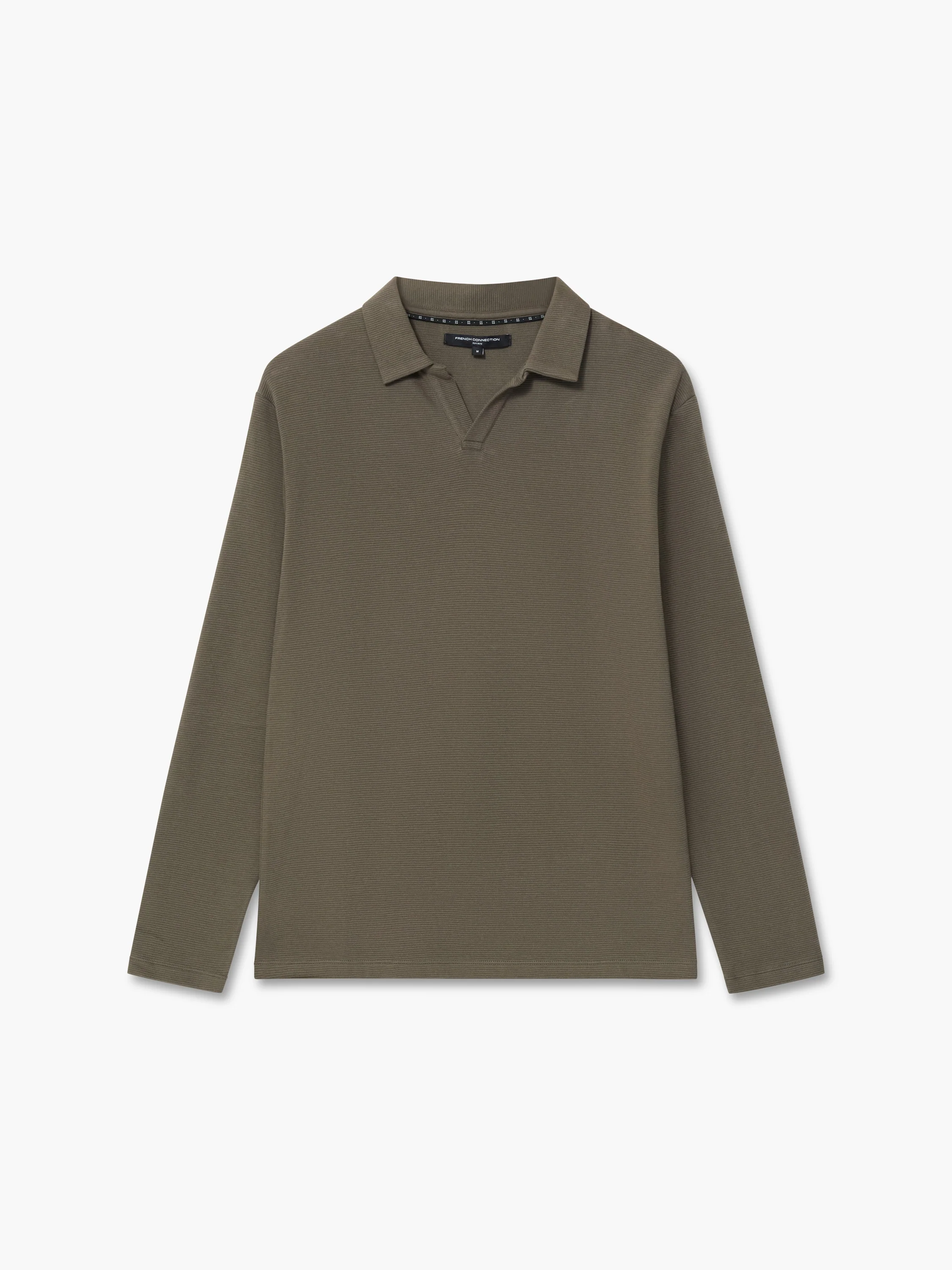 Long Sleeve Ottoman Trophy Neck Shirt