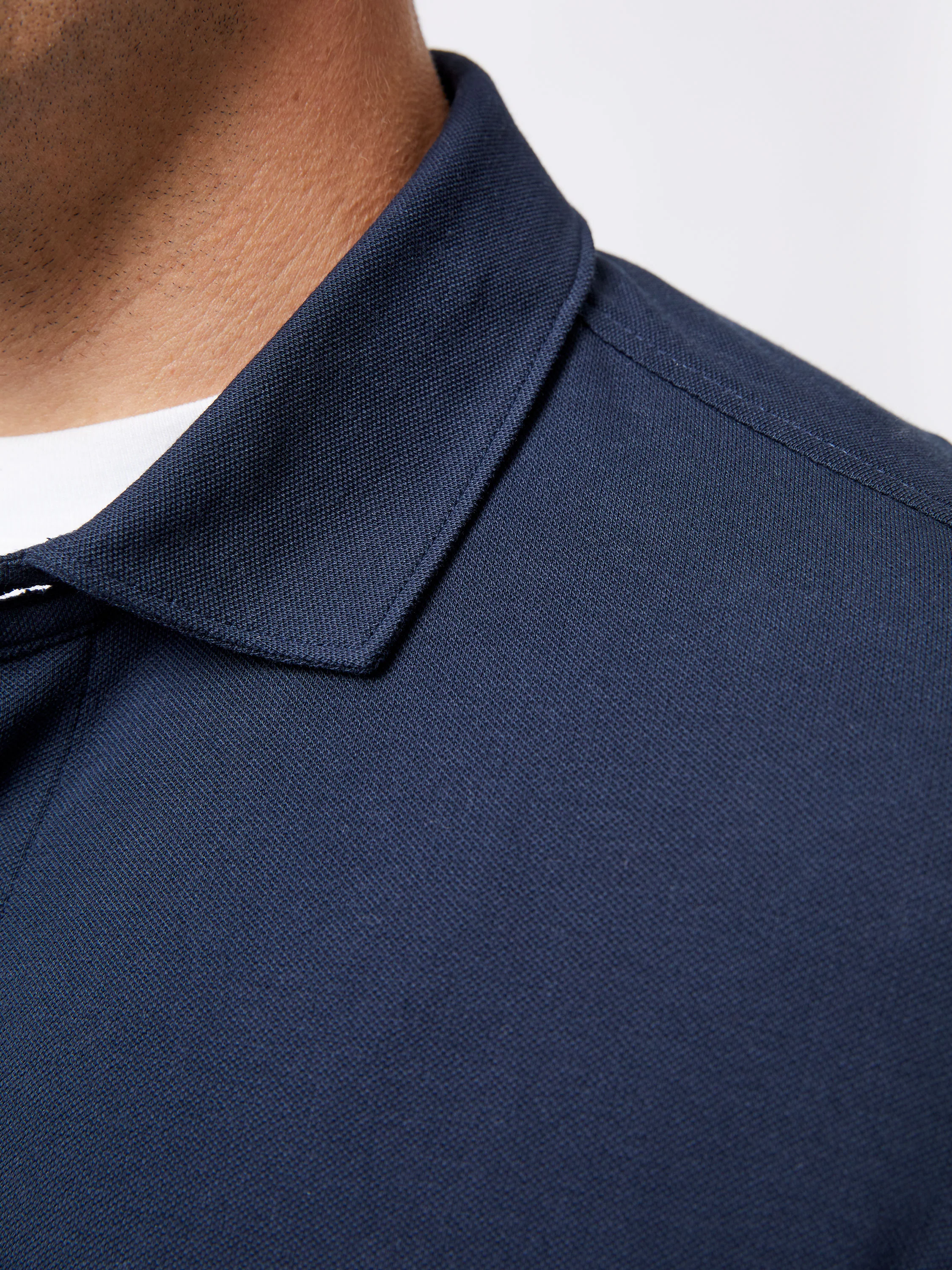 Long Sleeve Pique Jersey Shirt - Image 3