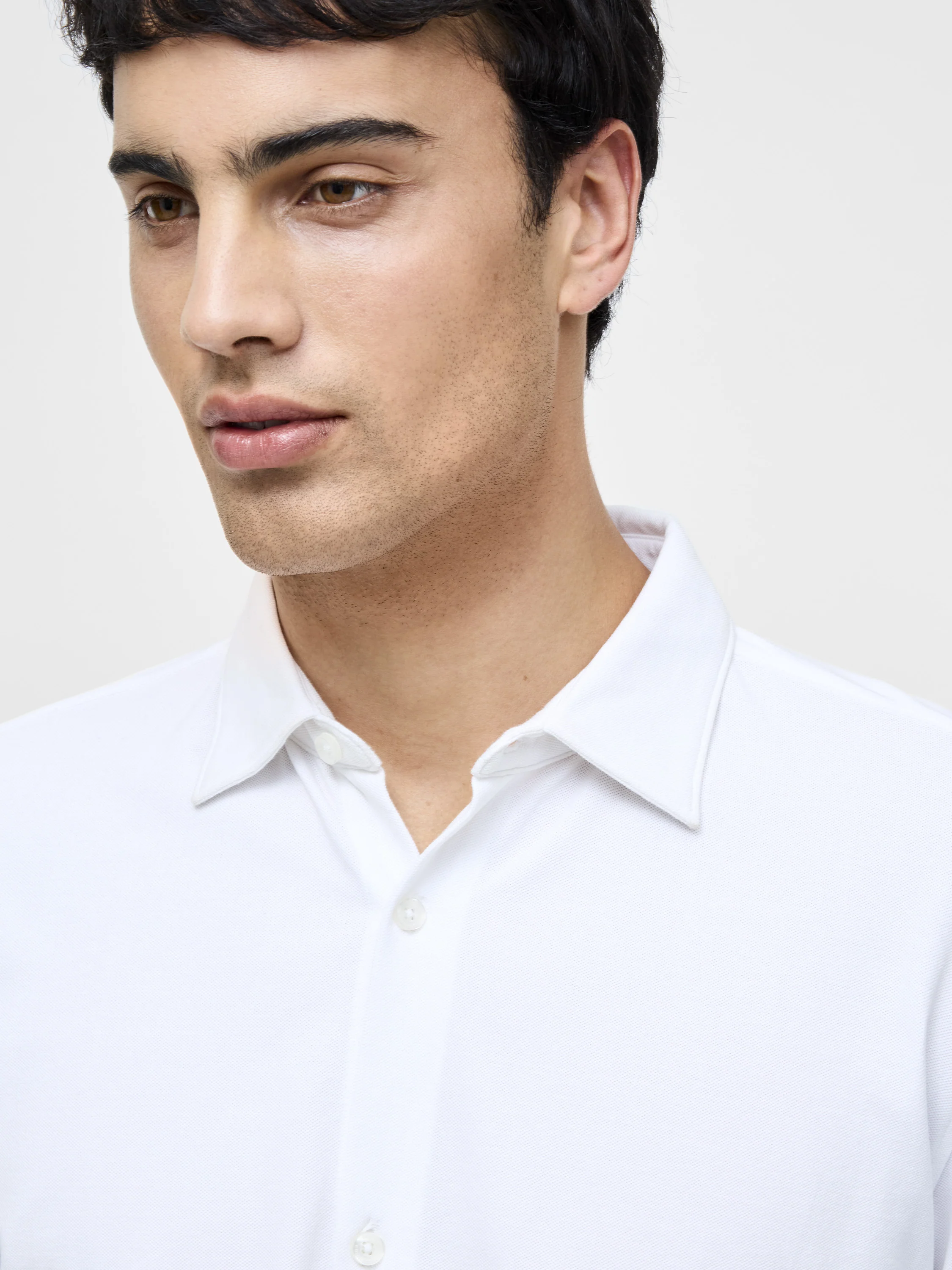 Long Sleeve Pique Jersey Shirt - Image 3