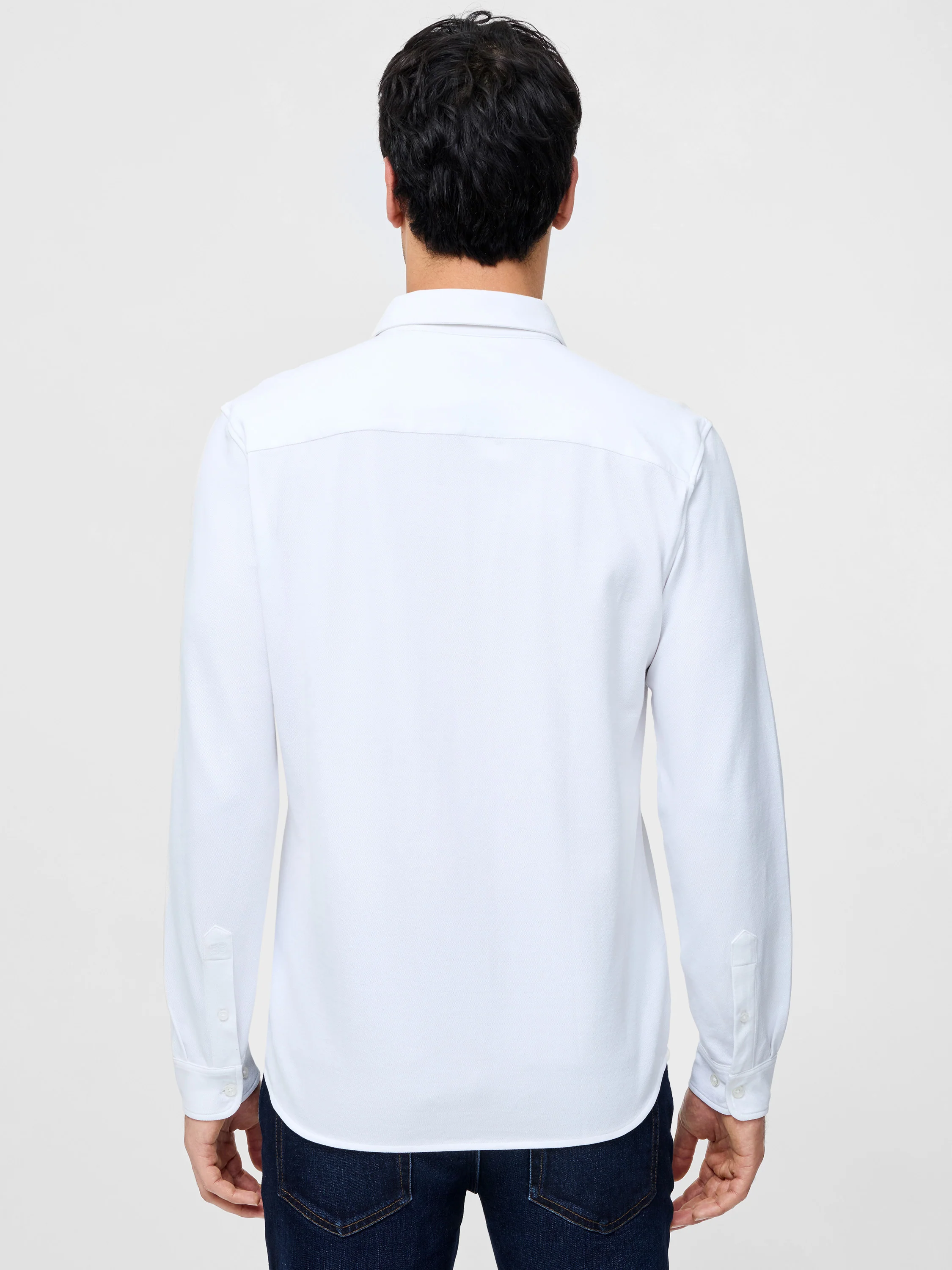 Long Sleeve Pique Jersey Shirt - Image 4