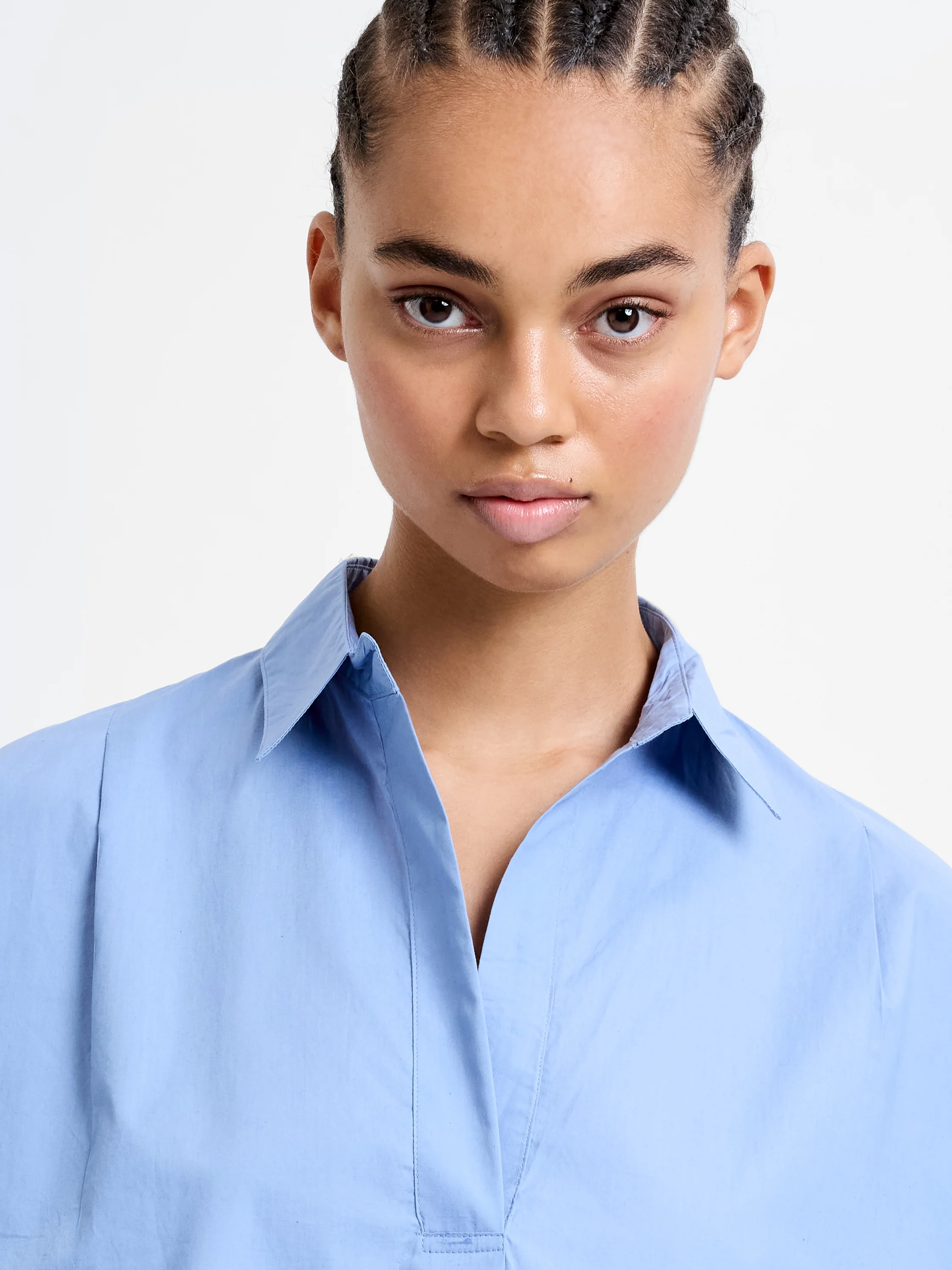Long Sleeve Poplin Popover Shirt - Image 3