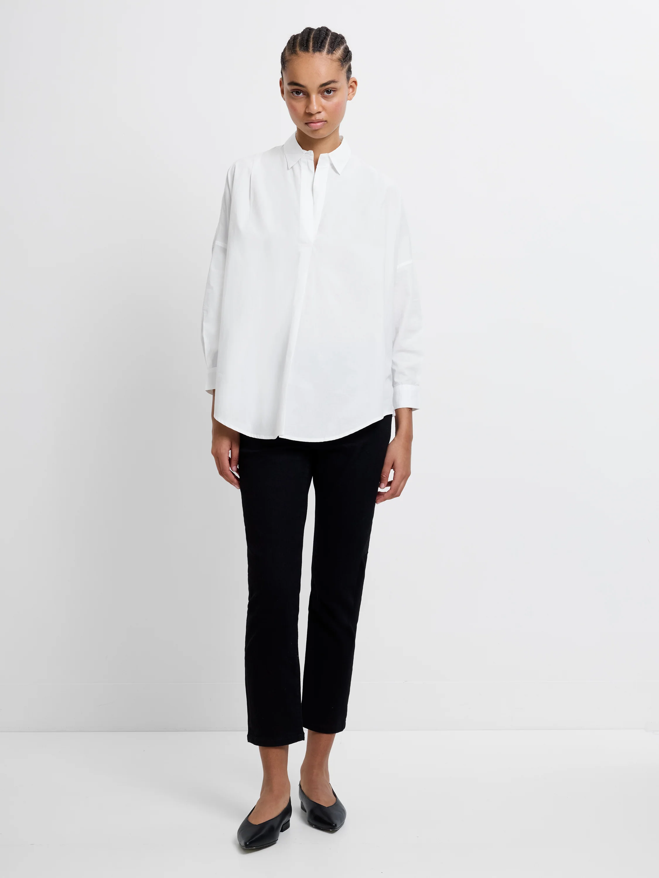 Long Sleeve Poplin Popover Shirt - Image 2