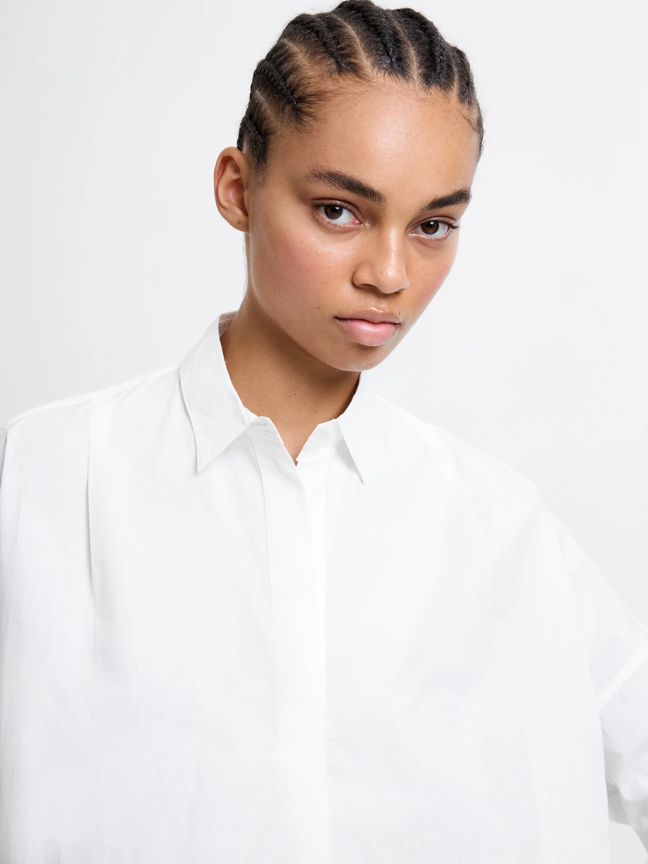 Long Sleeve Poplin Popover Shirt - Image 3