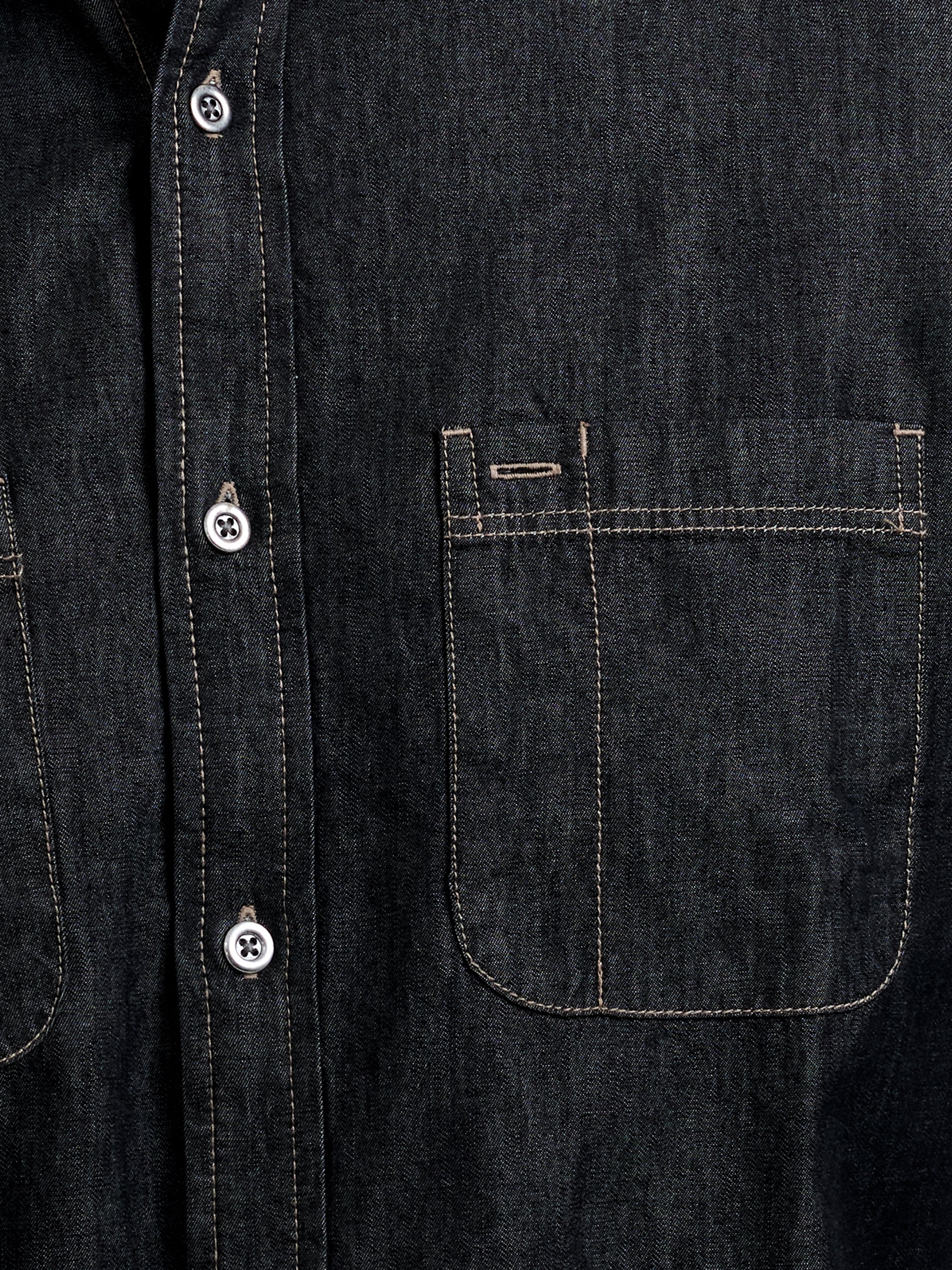 Long Sleeve Regular Fit Denim Shirt - Image 4