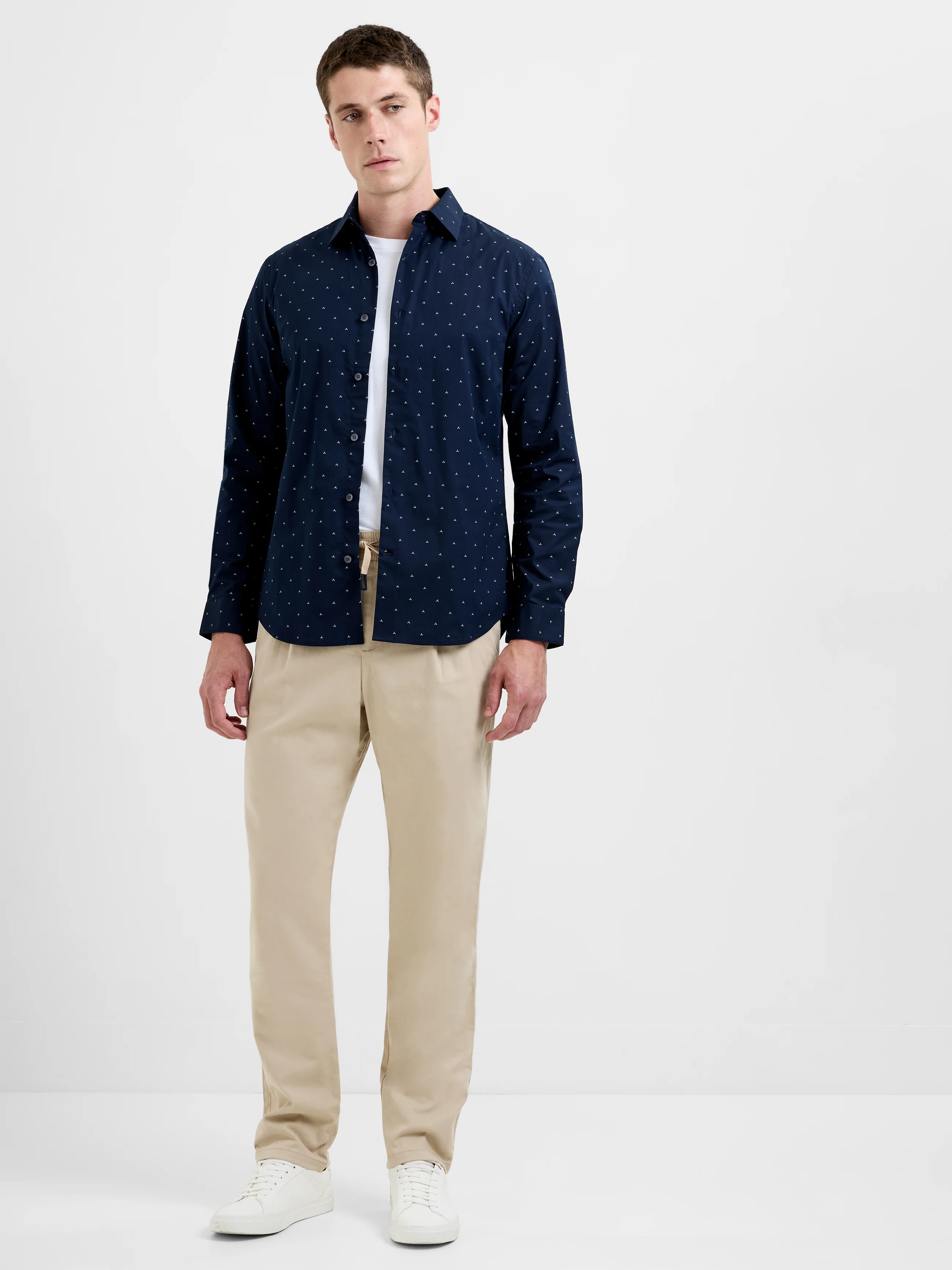 Long Sleeve Regular Fit Geo Line Shirt - Image 2
