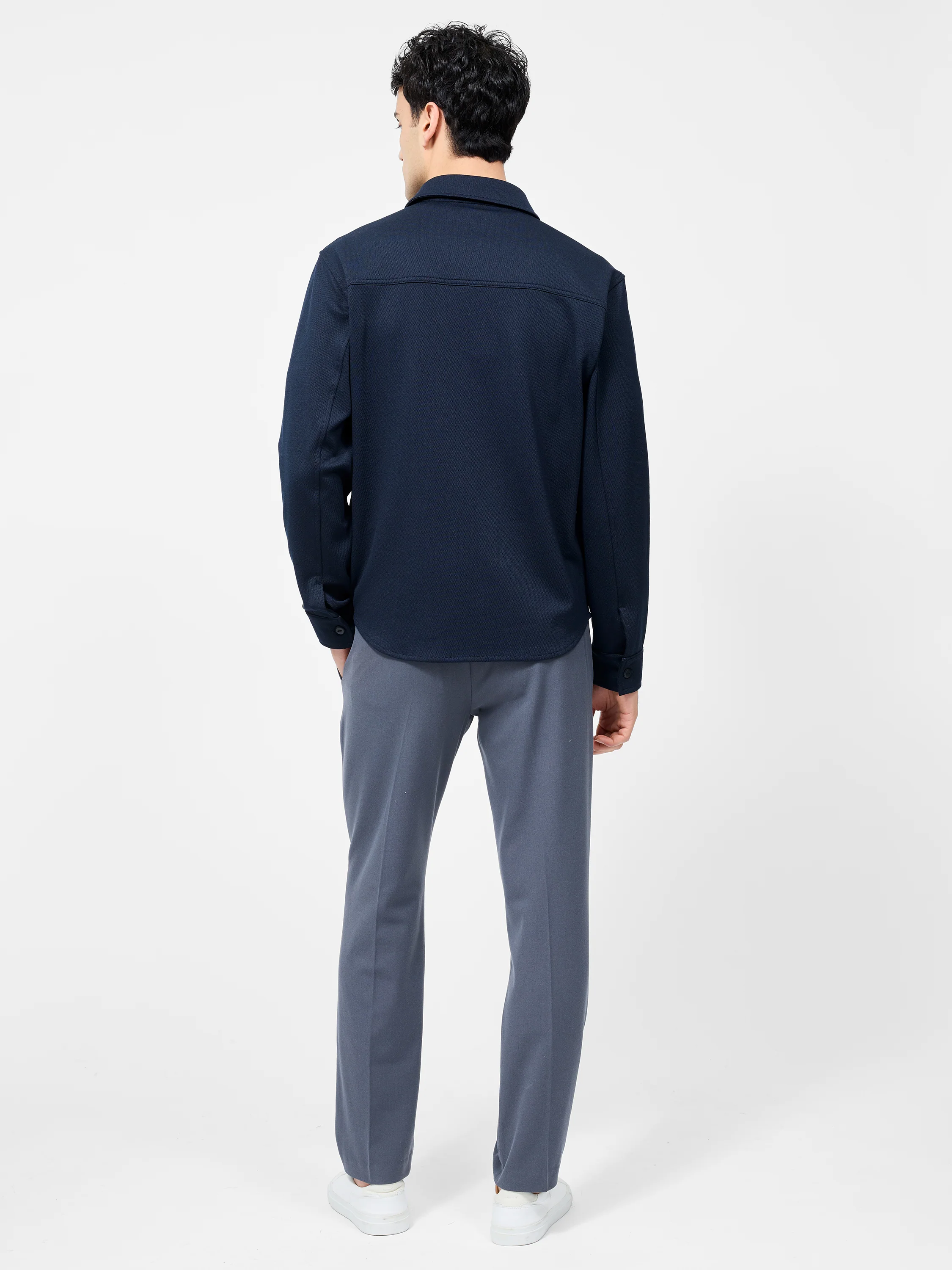 Long Sleeve Stretch Overshirt - Image 4