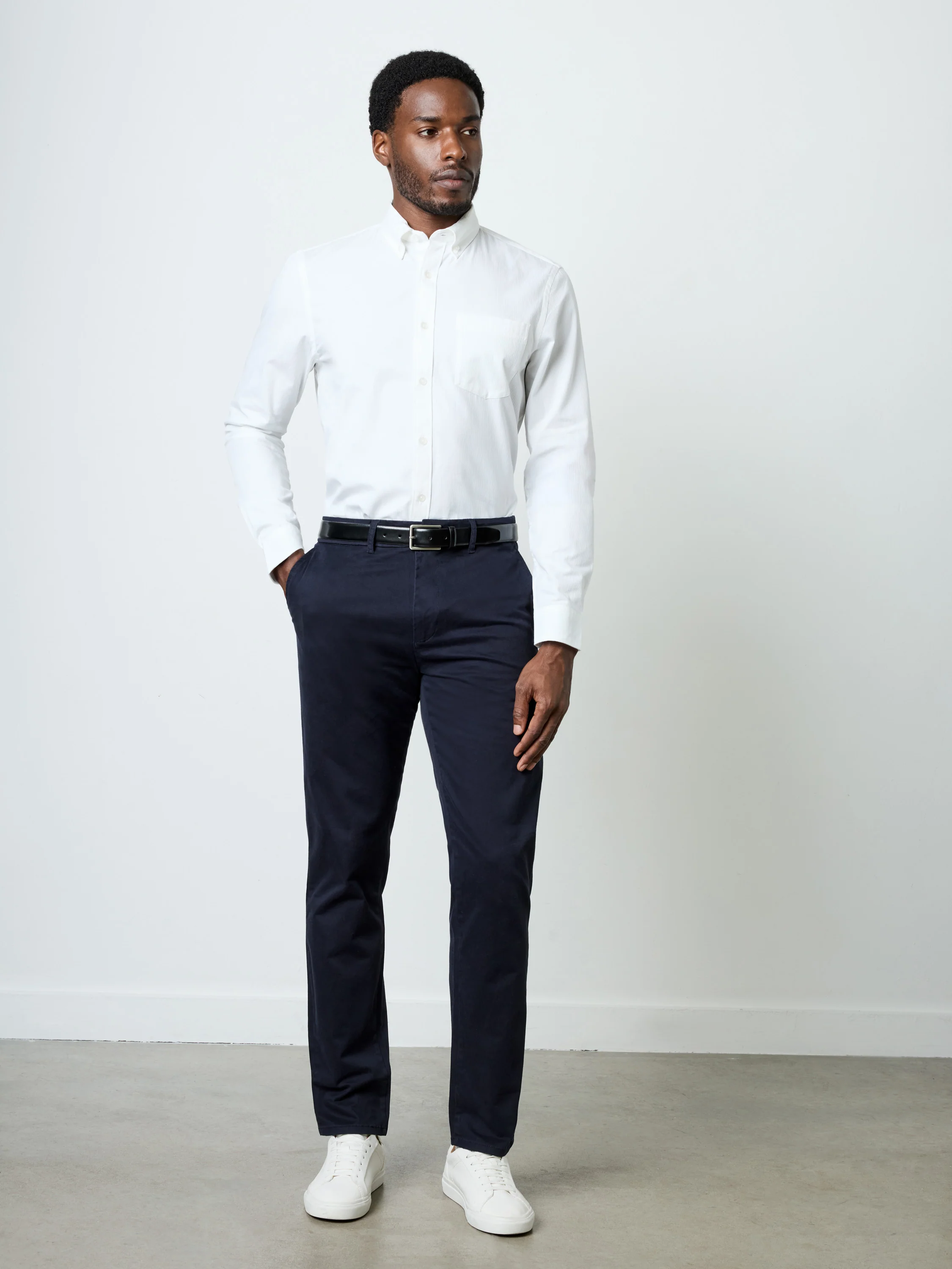 Long Sleeve Tonal Stripe Shirt - Image 2