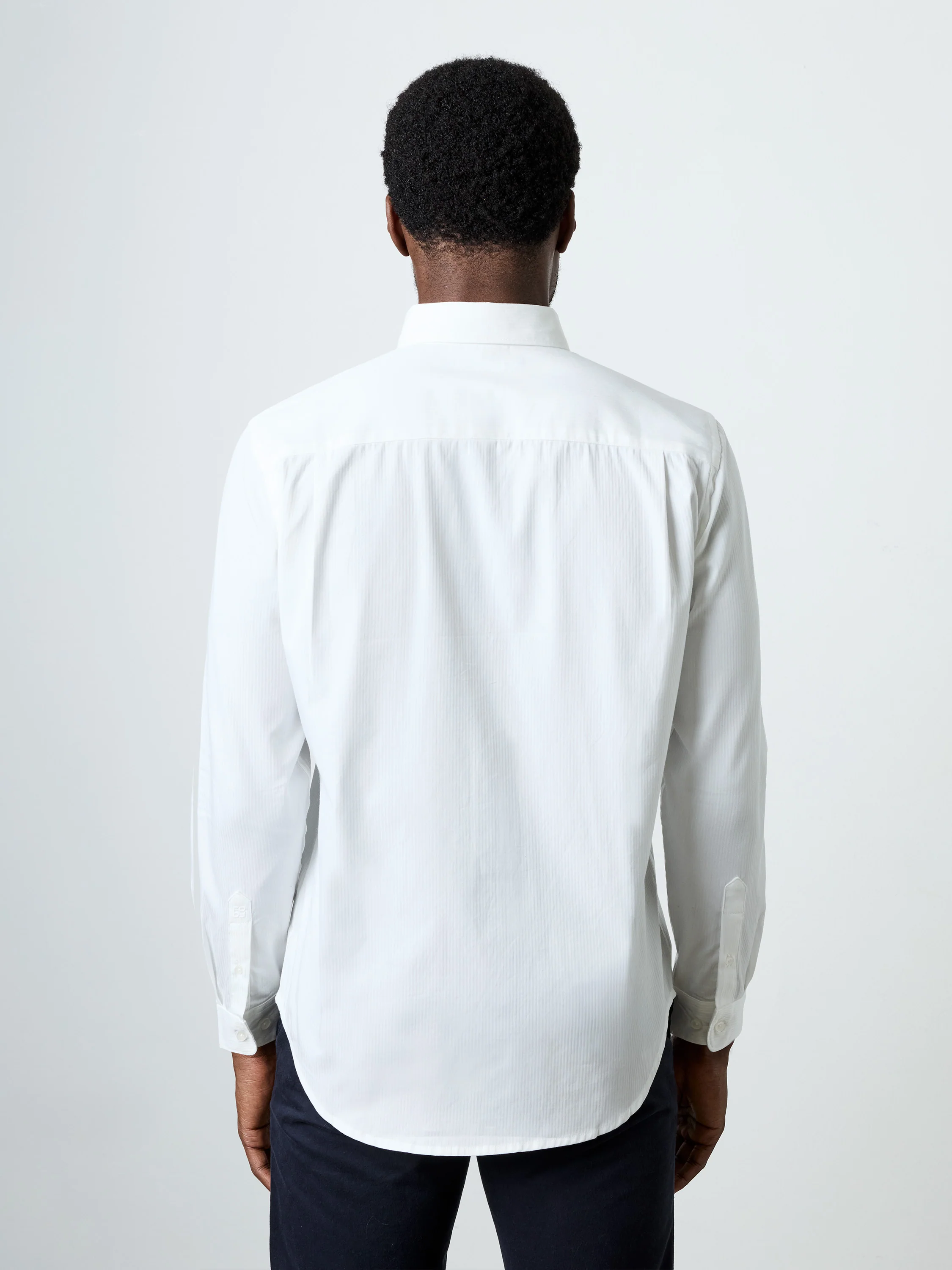 Long Sleeve Tonal Stripe Shirt - Image 5