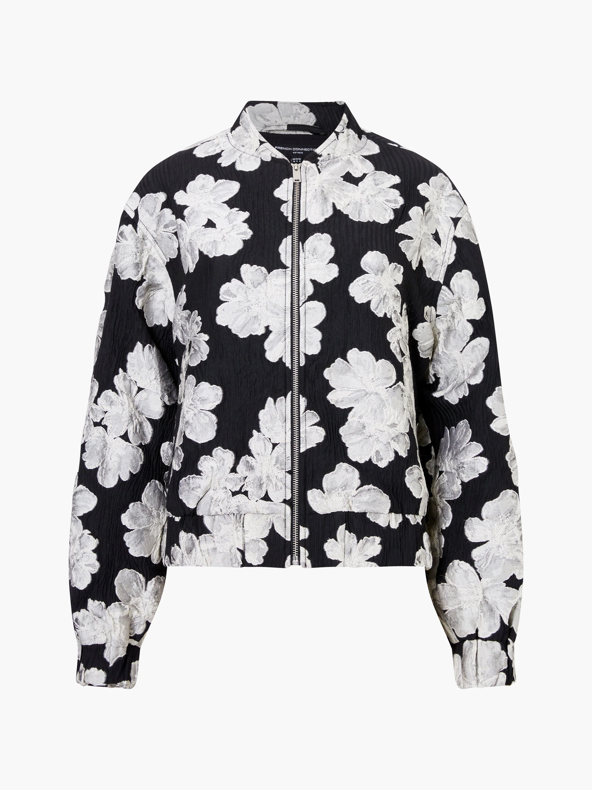 Lora Poly Jacquard Bomber Jacket - Image 7
