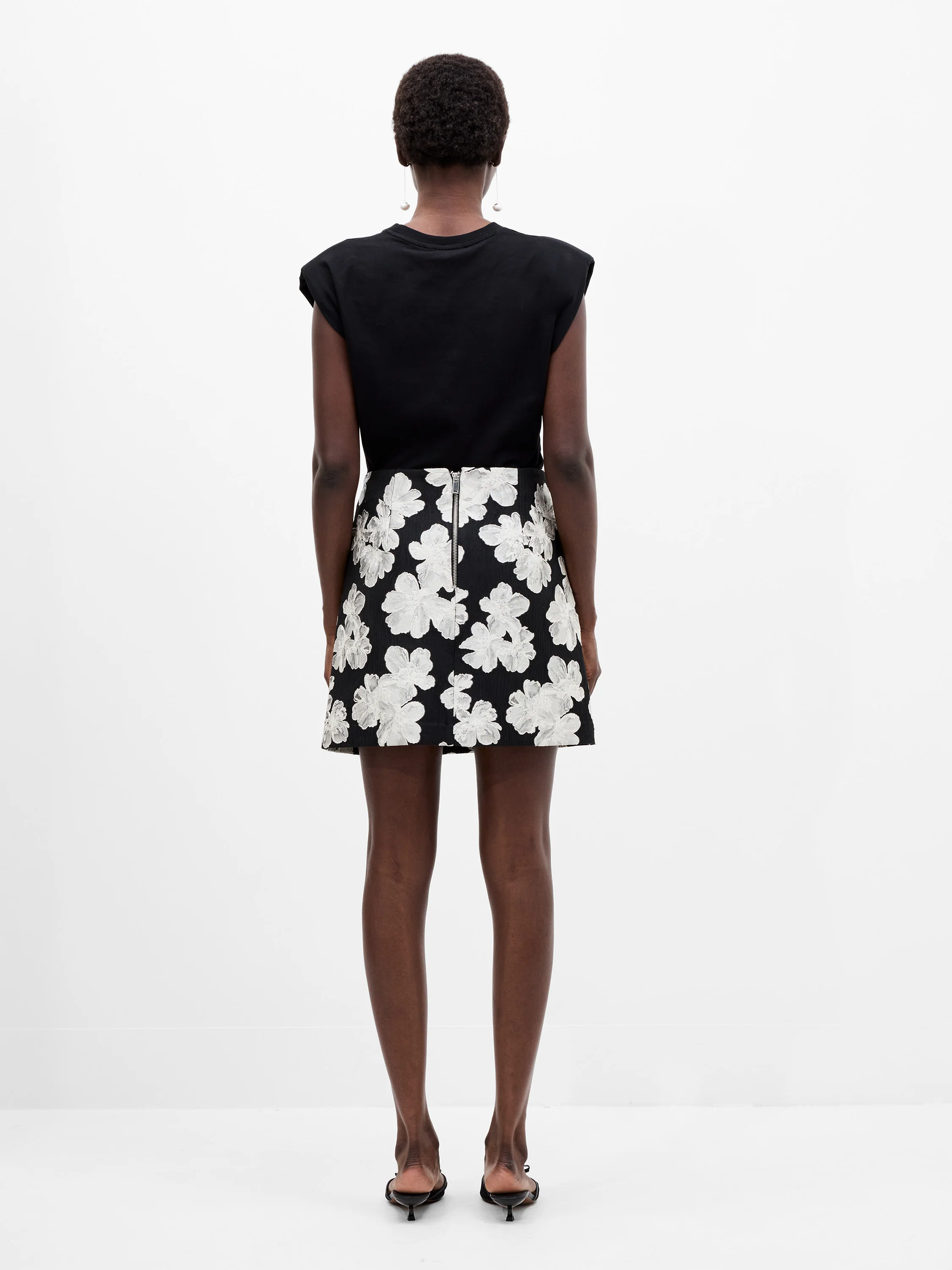 Lora Poly Jacquard Mini Skirt - Image 5