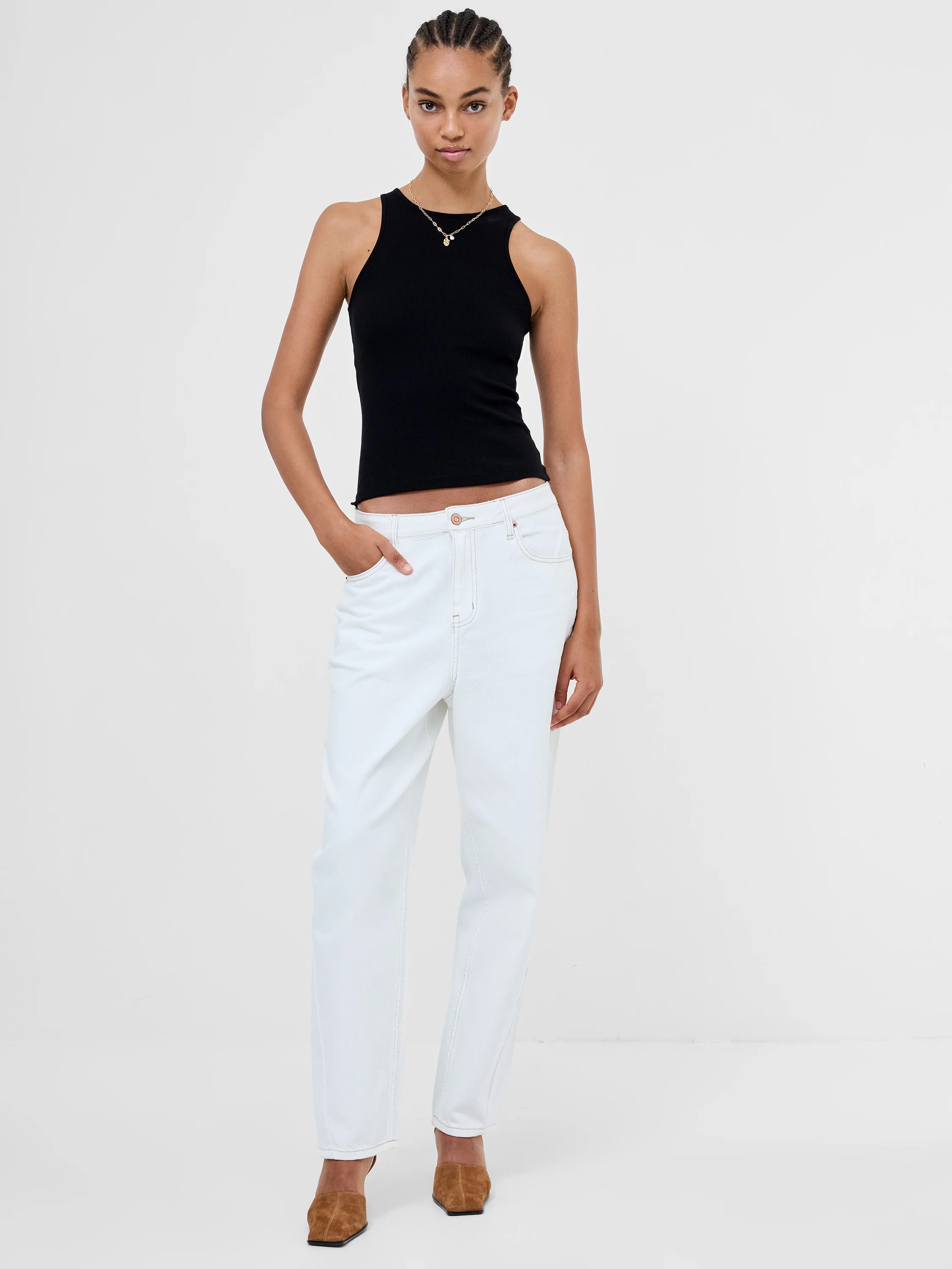 Loren Twill Denim Barrel Leg Jeans - Image 2