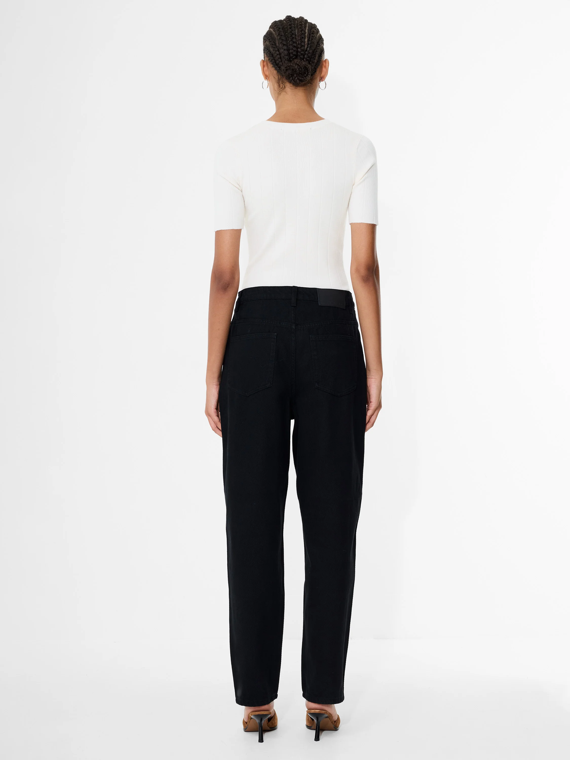 Loren Twill Denim Barrel Leg Jeans - Image 4