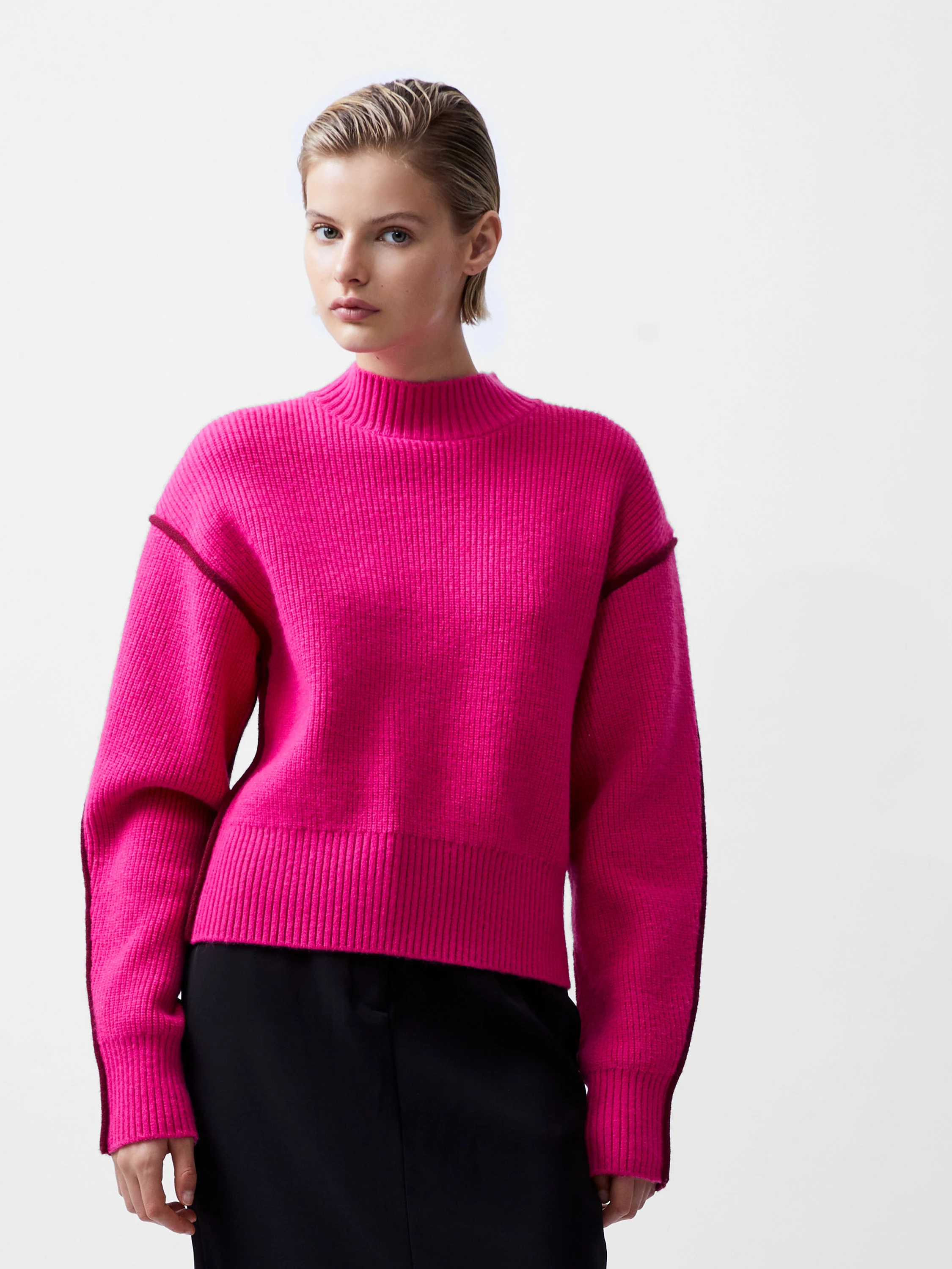 Lorena Long Sleeve High Neck Jumper - Image 2