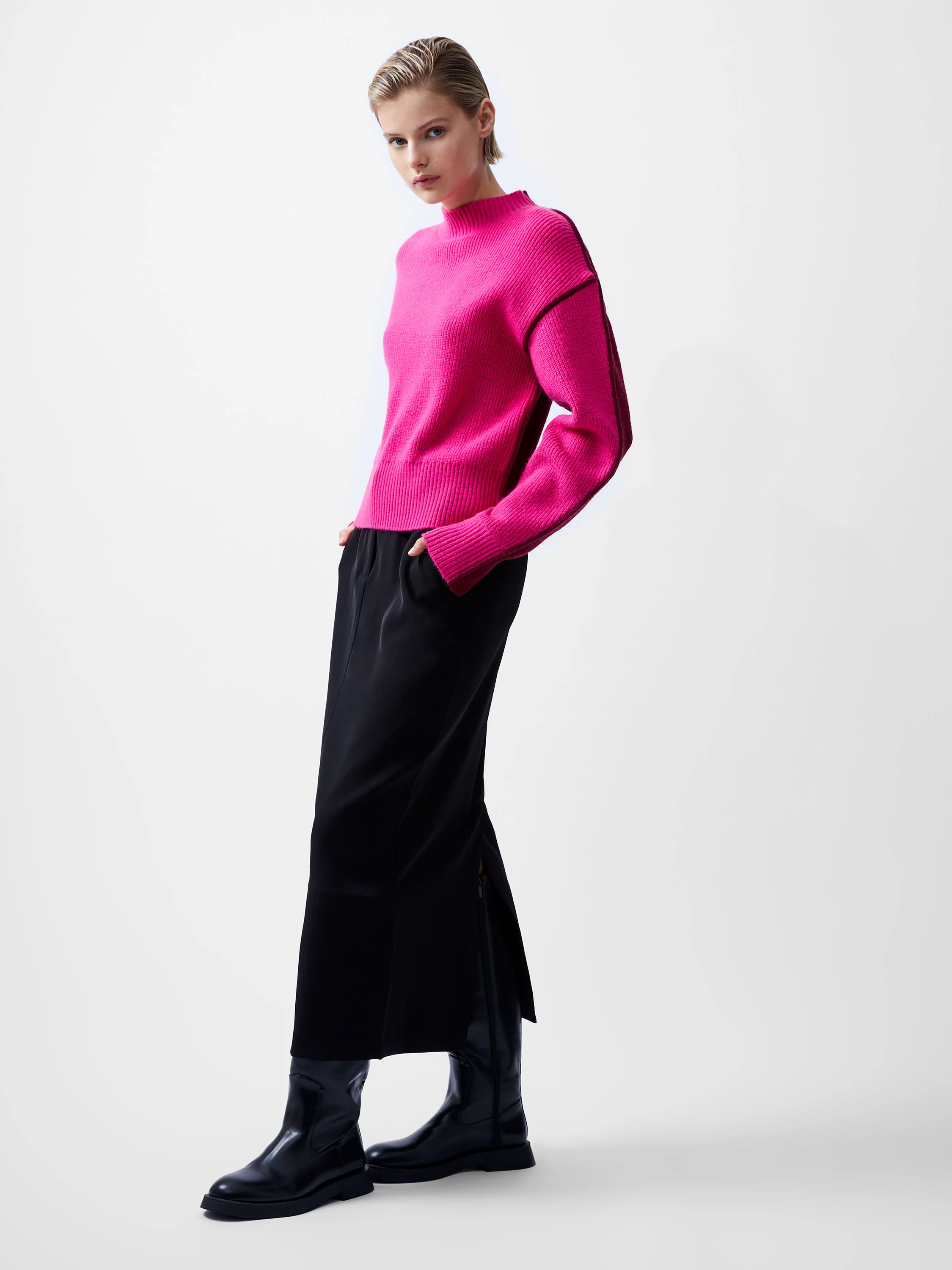 Lorena Long Sleeve High Neck Jumper - Image 3