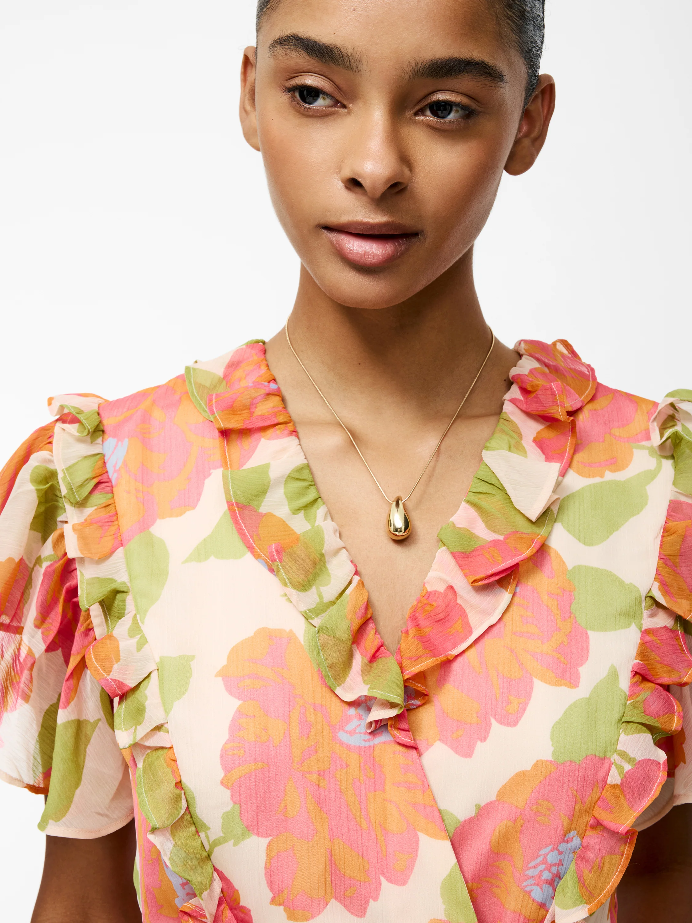 Louisa Hallie Crinkle Ruffle Blouse - Image 4