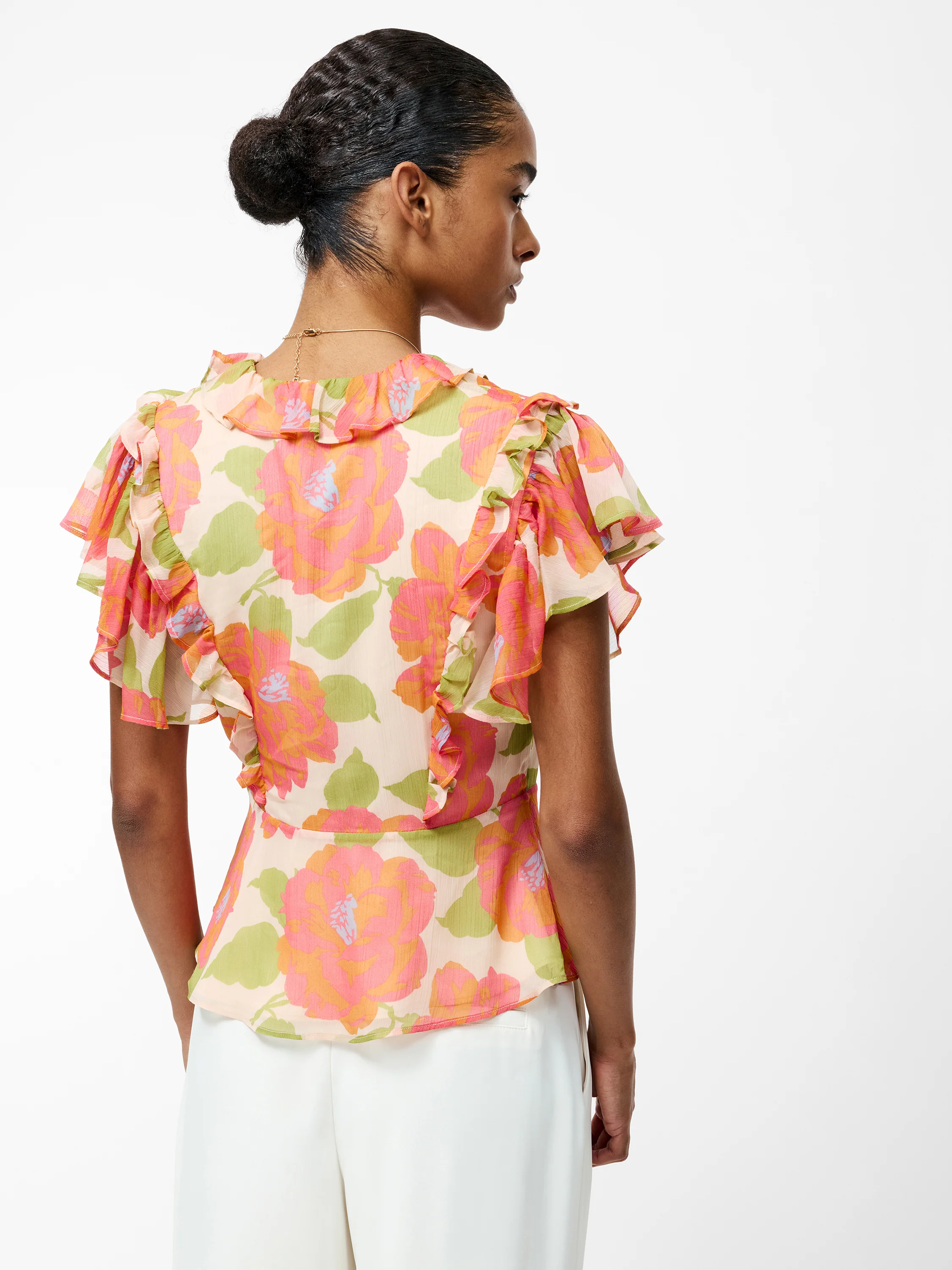Louisa Hallie Crinkle Ruffle Blouse - Image 5