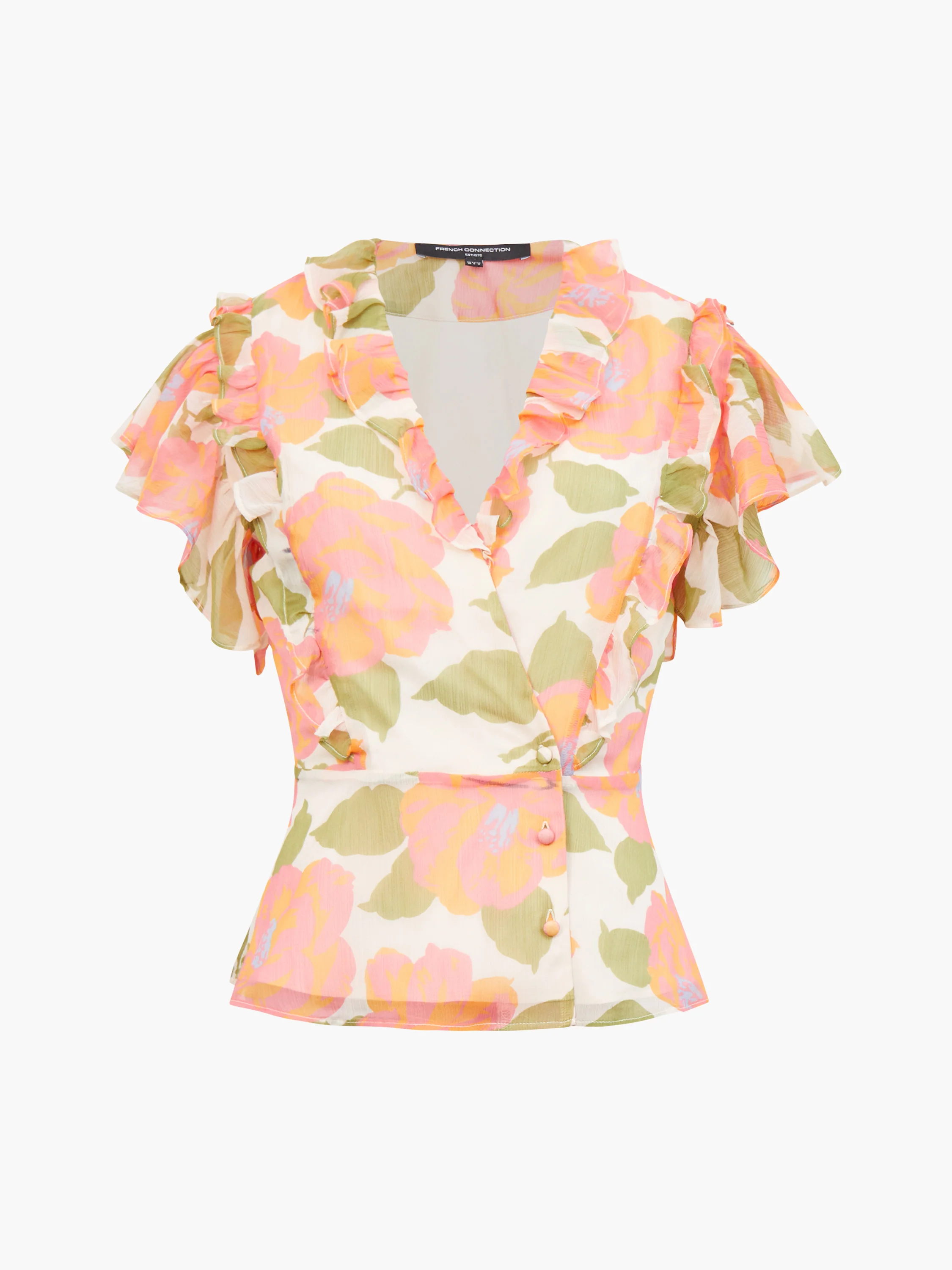 Louisa Hallie Crinkle Ruffle Blouse - Image 6