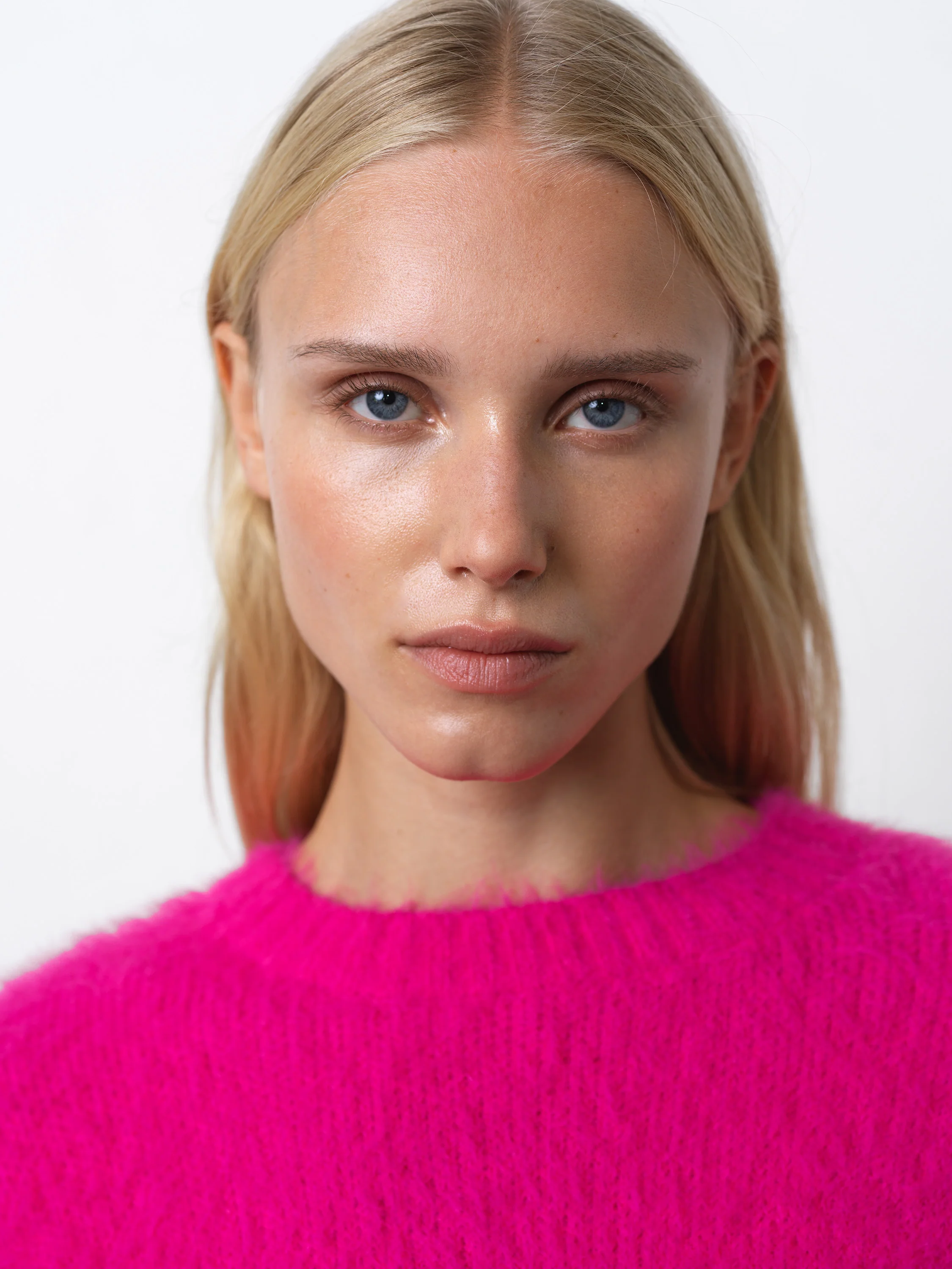 Lucile Mock Neck Fluffy Knit Jumper - Image 3