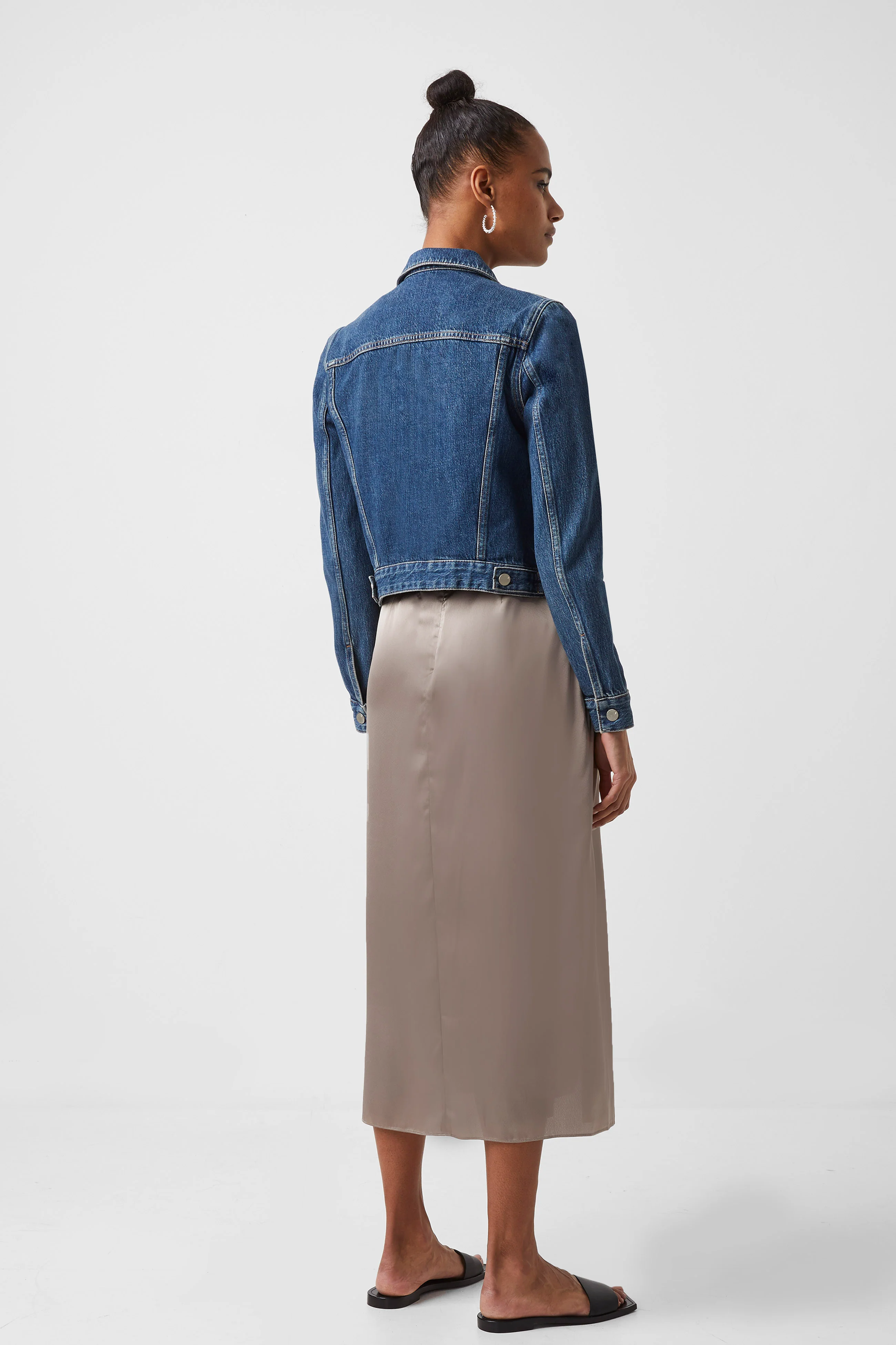 Macee Micro Western Denim Jacket - Image 4