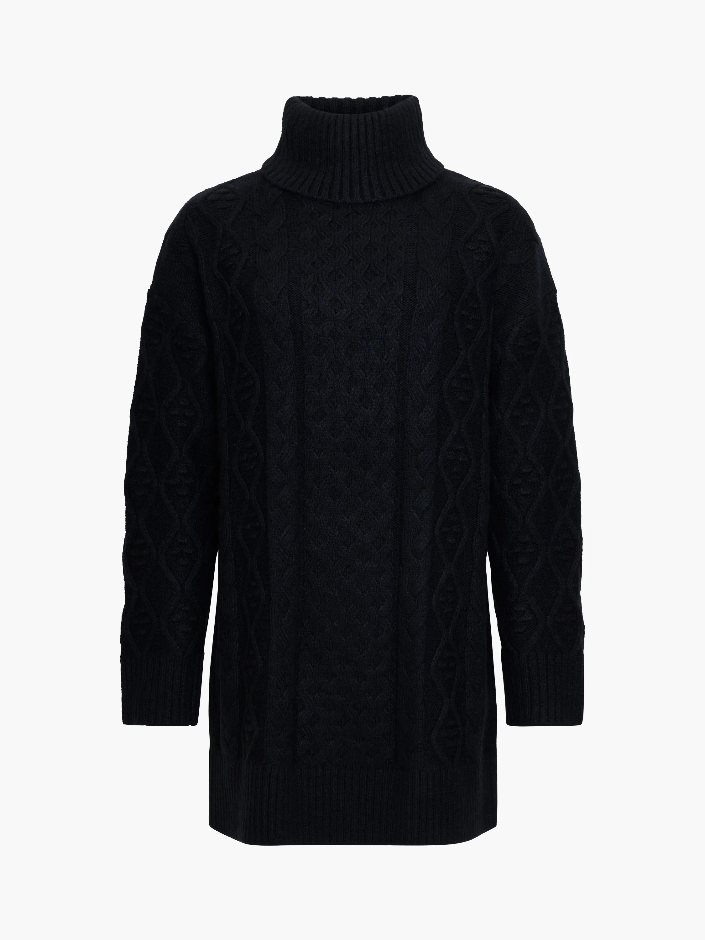 Makira Cable Knit Turtleneck Mini Dress - Image 6