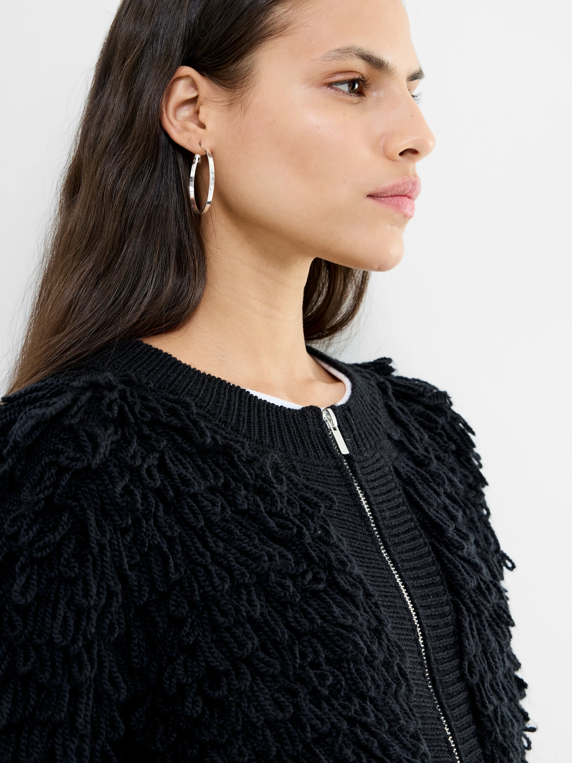 Mali Looped Fringe Knit Jacket - Image 2
