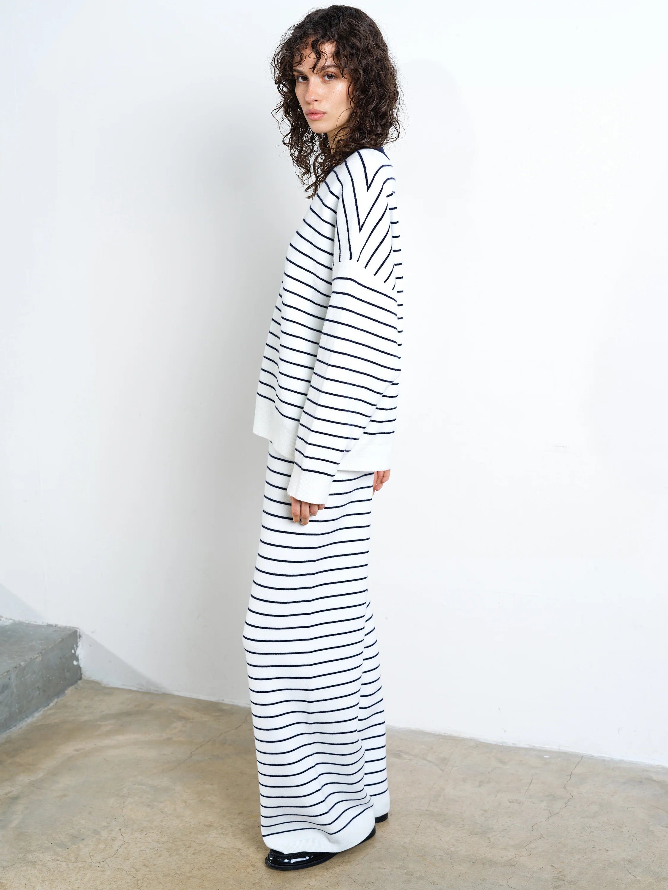 Marley Knit Striped Crew Neck Jumper - Image 4
