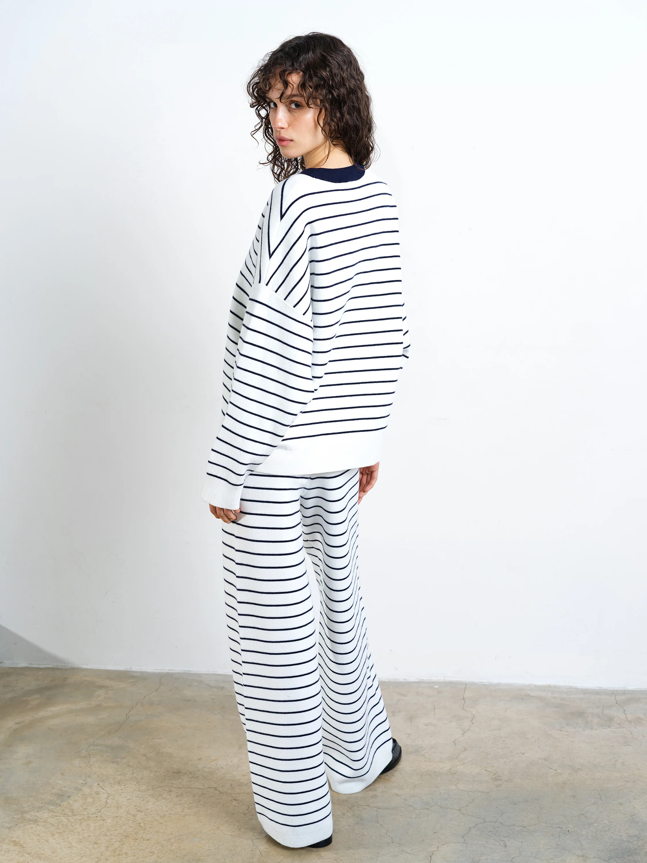 Marley Knit Striped Crew Neck Jumper - Image 5