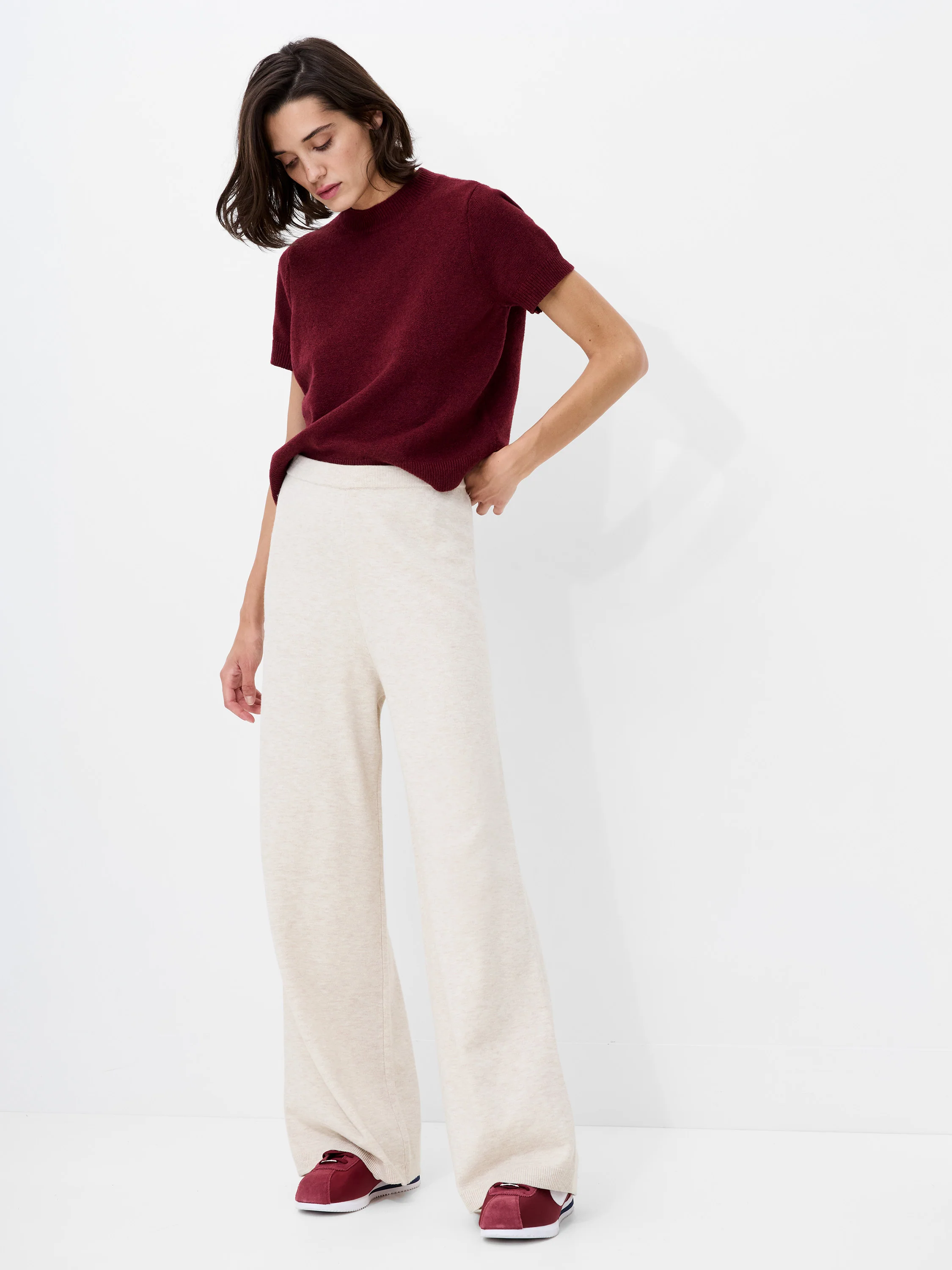 Marley Knit Wide Leg Trousers - Image 2