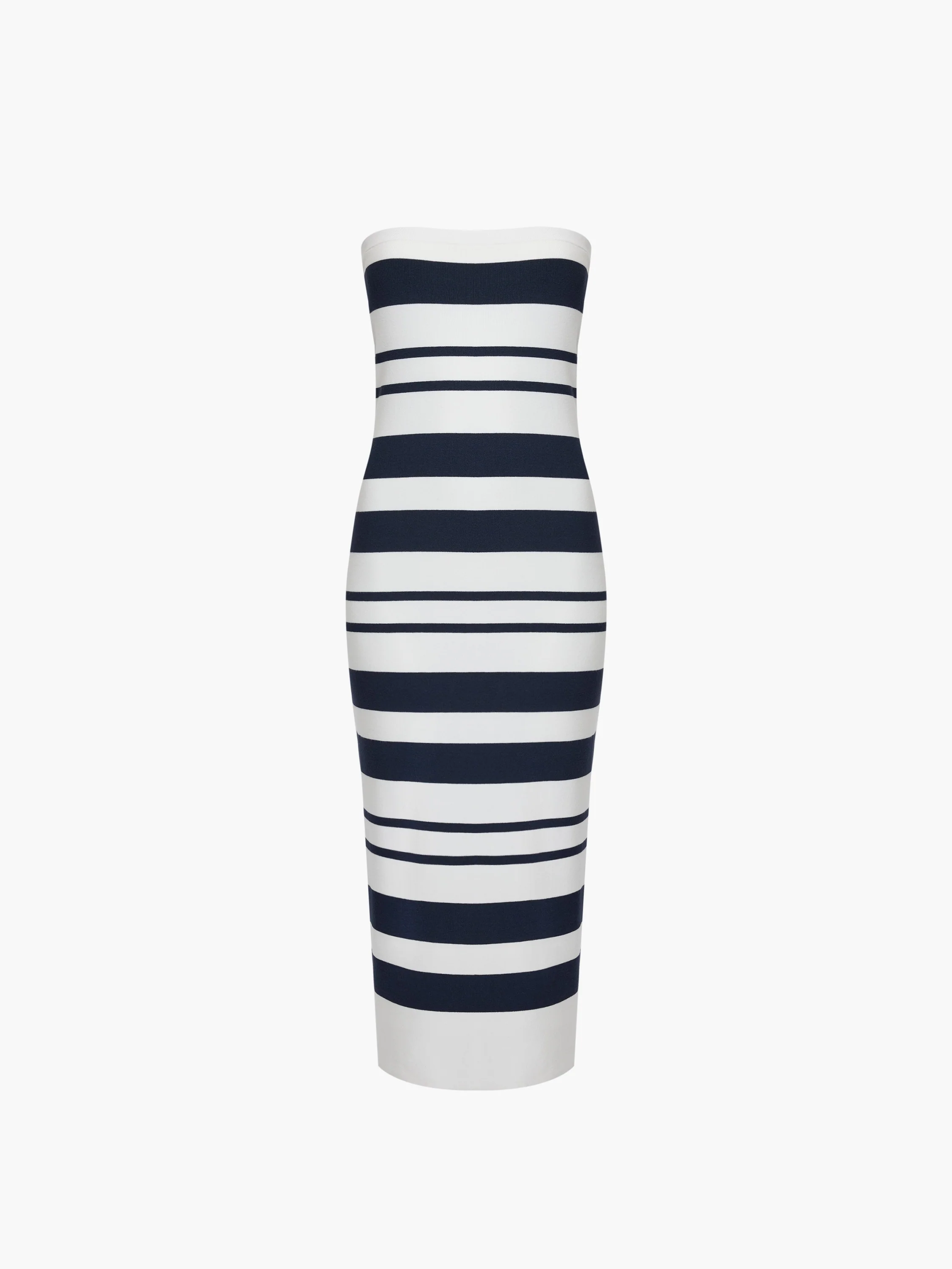 Maxime Knit Striped Bandeau Midi Dress - Image 6