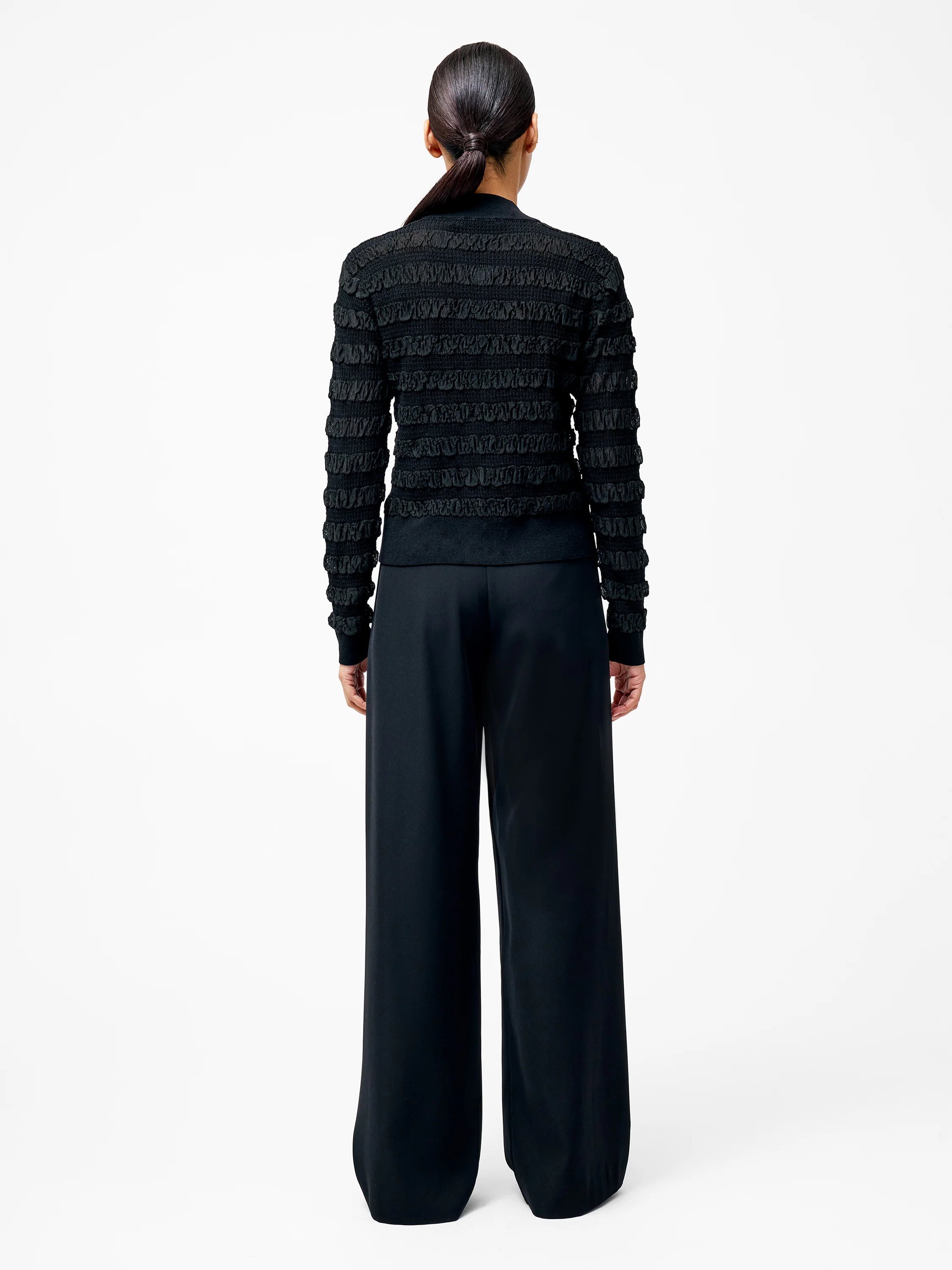 Melba Textured Long Sleeve Cardigan - Image 4