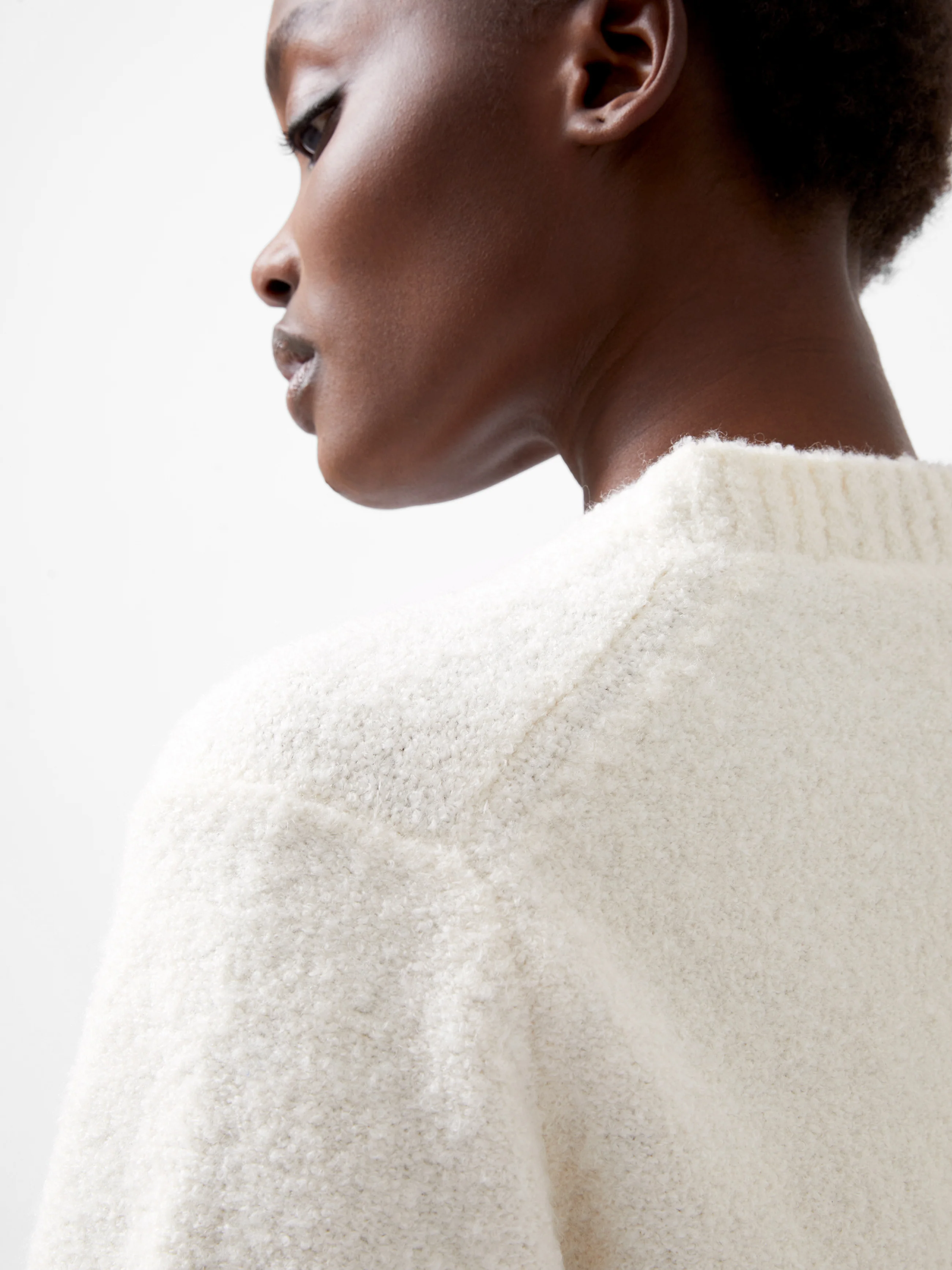Melissa Boucle V-Neck Jumper - Image 3