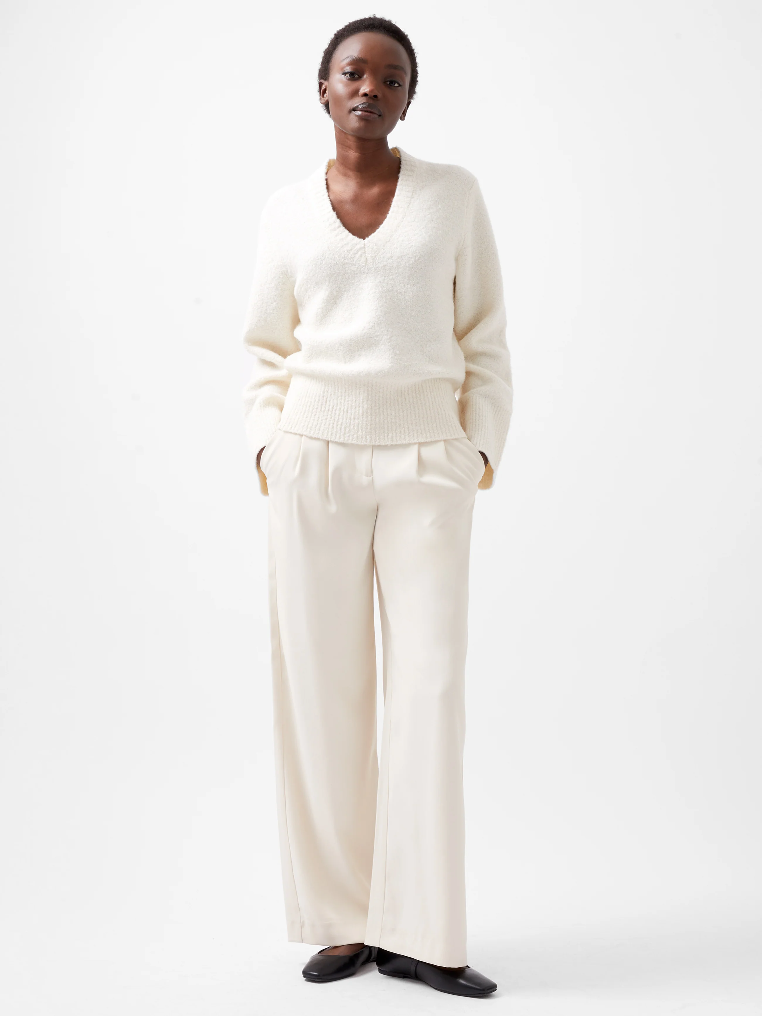 Melissa Boucle V-Neck Jumper - Image 5