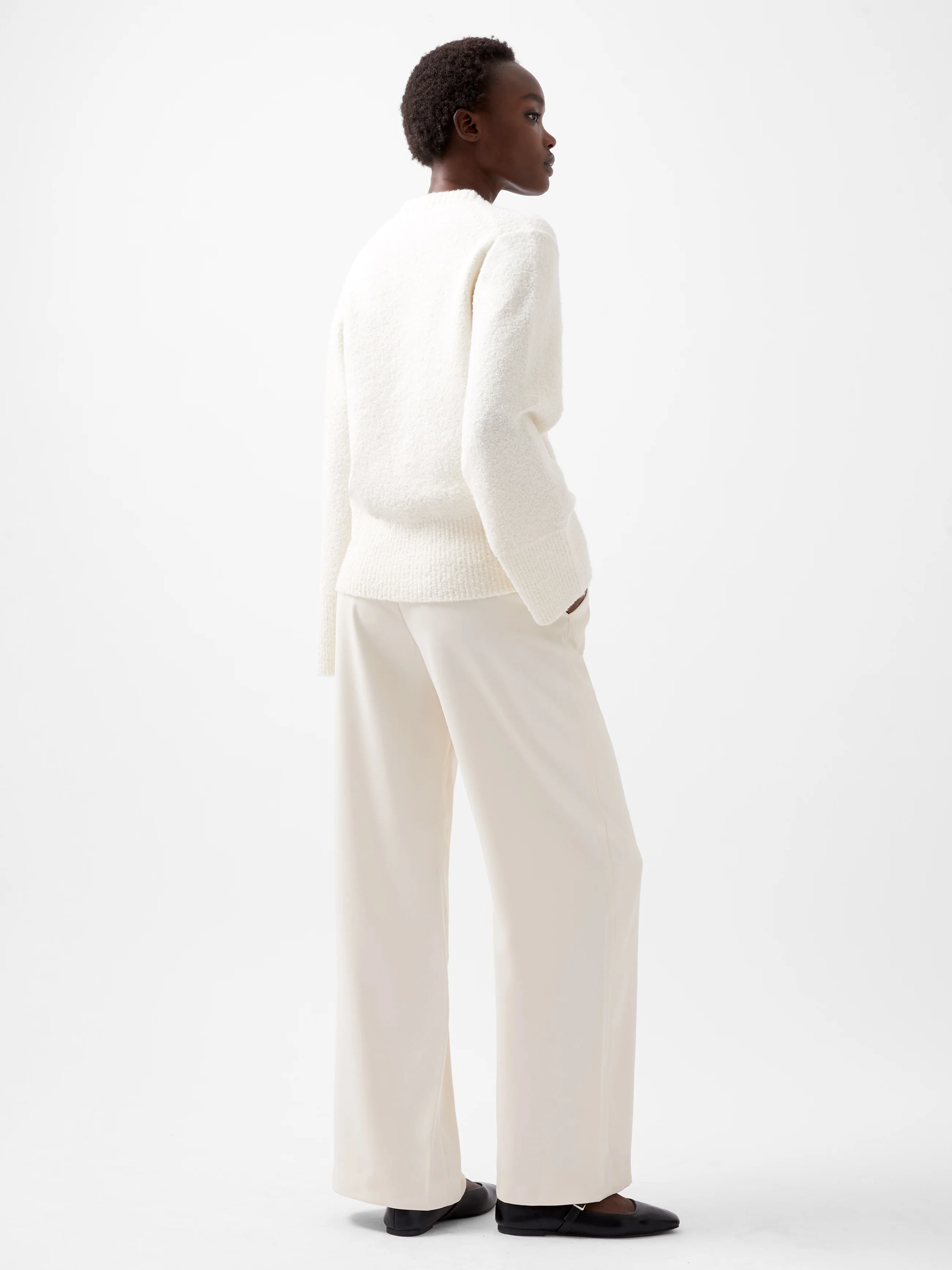 Melissa Boucle V-Neck Jumper - Image 6