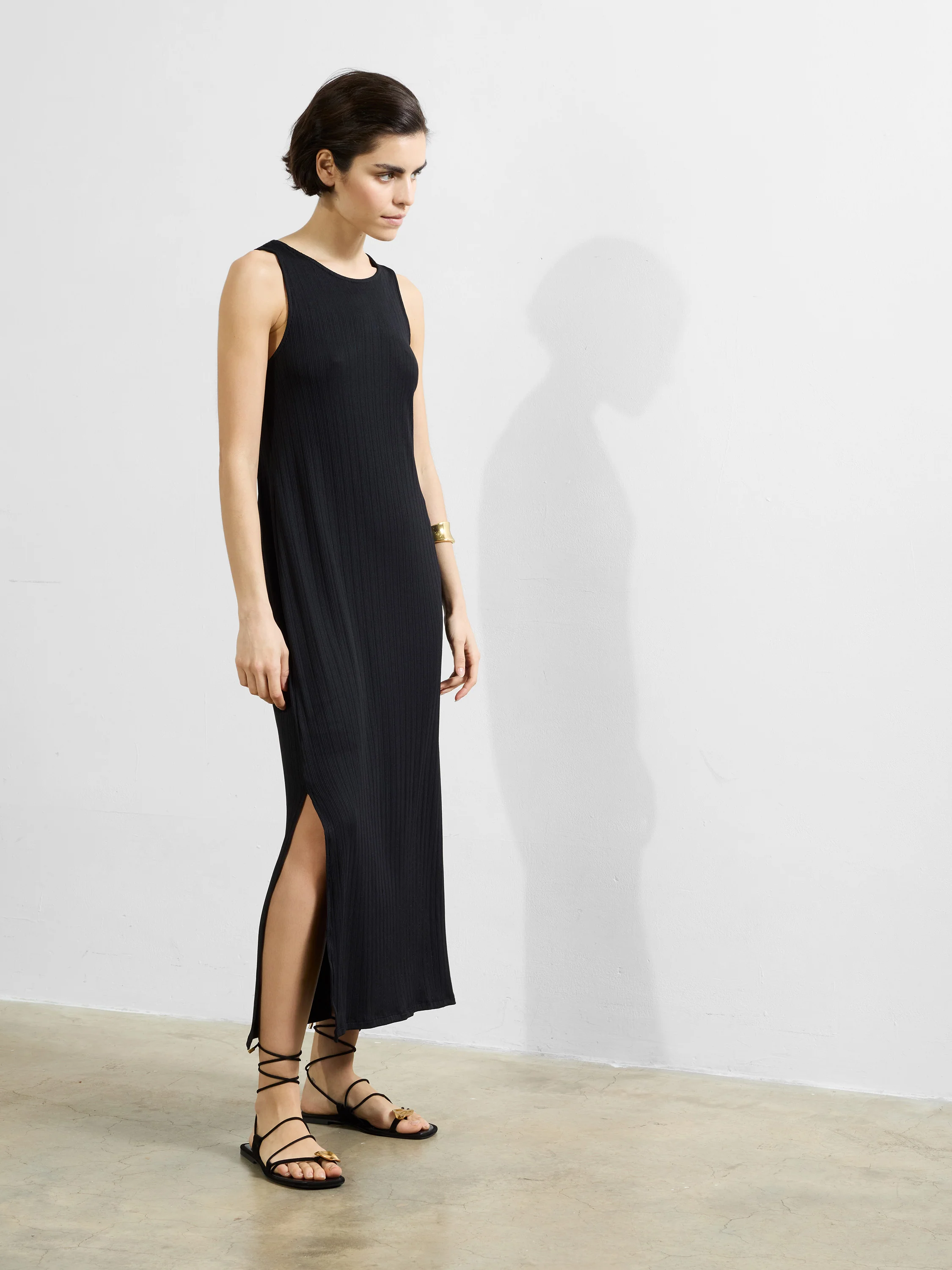Mia Textured Jersey Maxi Dress - Image 3