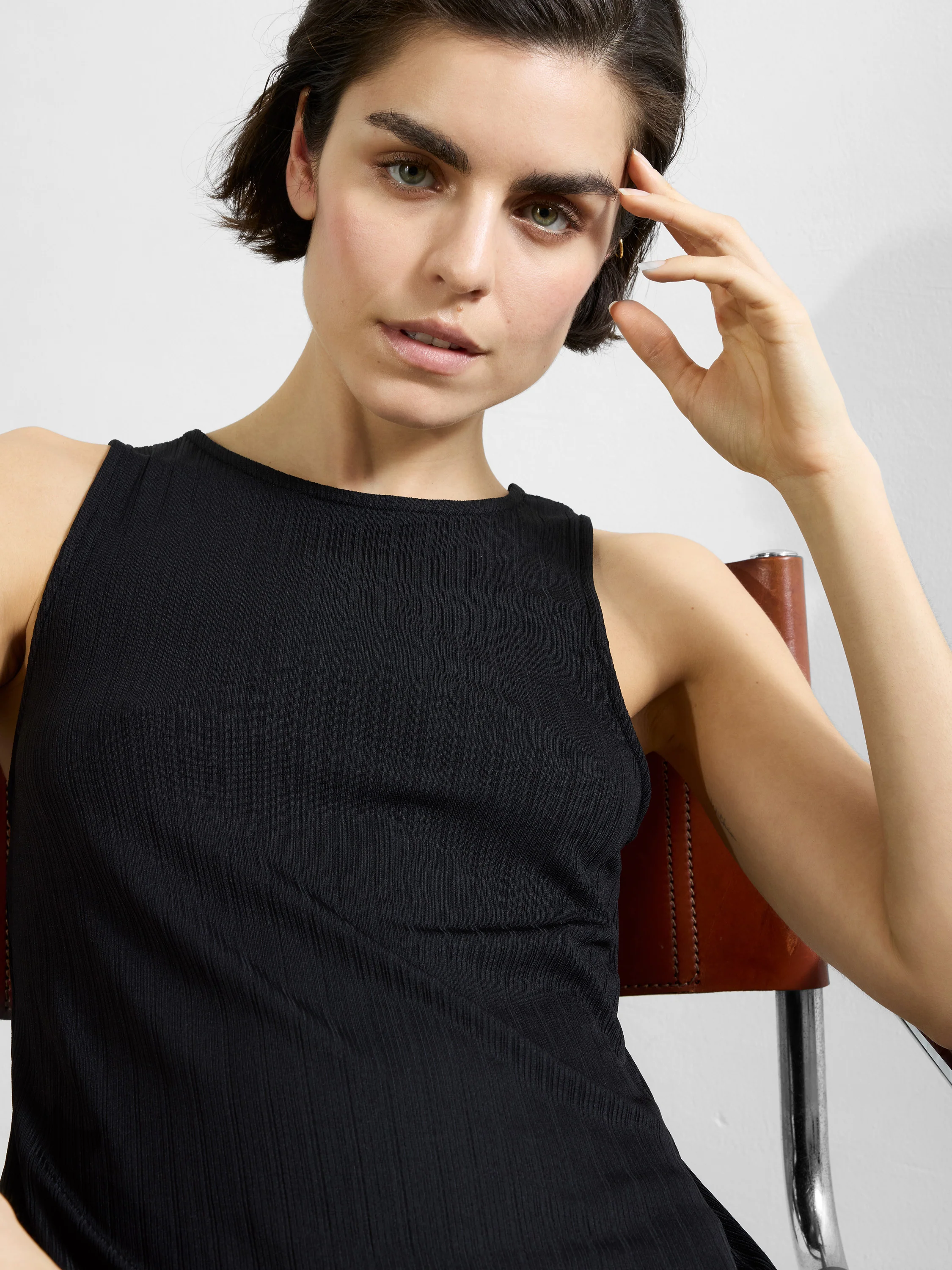 Mia Textured Jersey Maxi Dress - Image 4