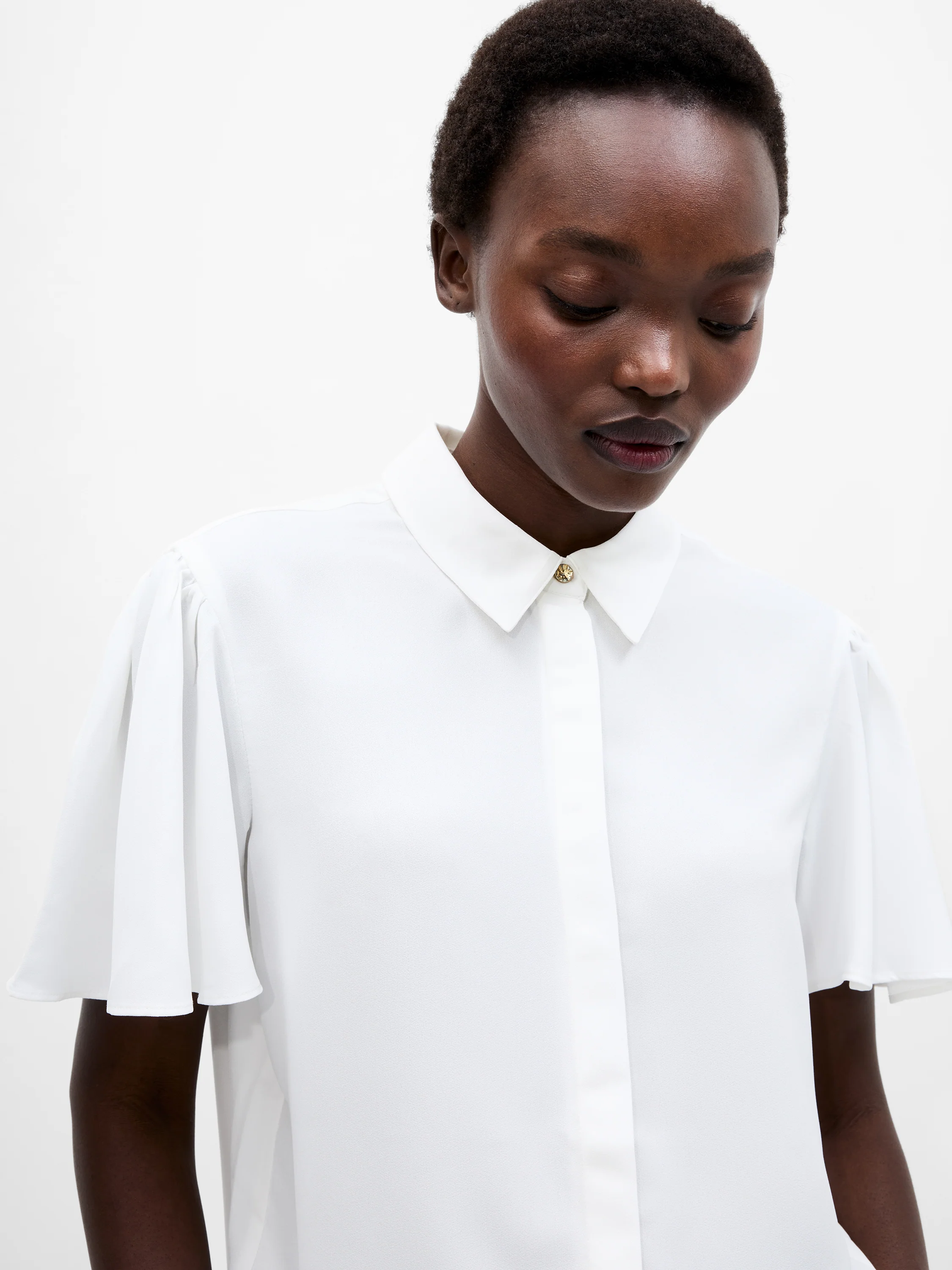 Mila Flutter Sleeve Shirt - Image 3