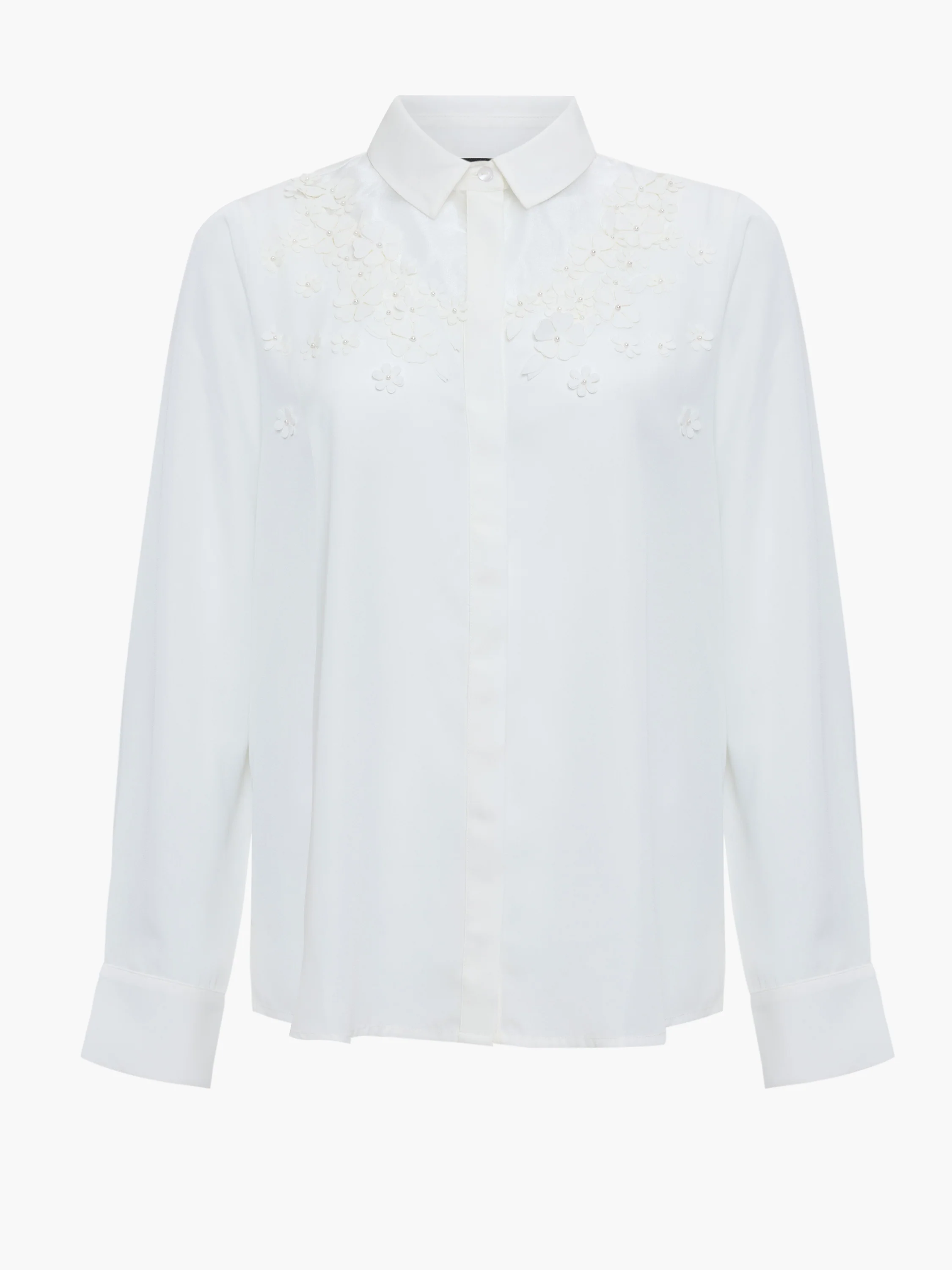 Mila Georgette 3D Floral Shirt - Image 6
