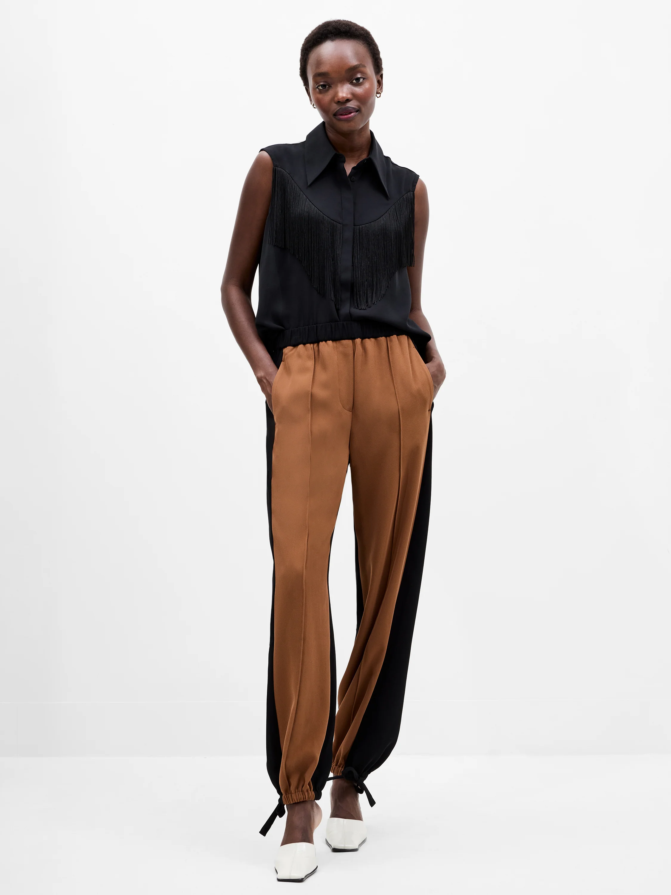Mila Sleeveless Fringed Top - Image 3