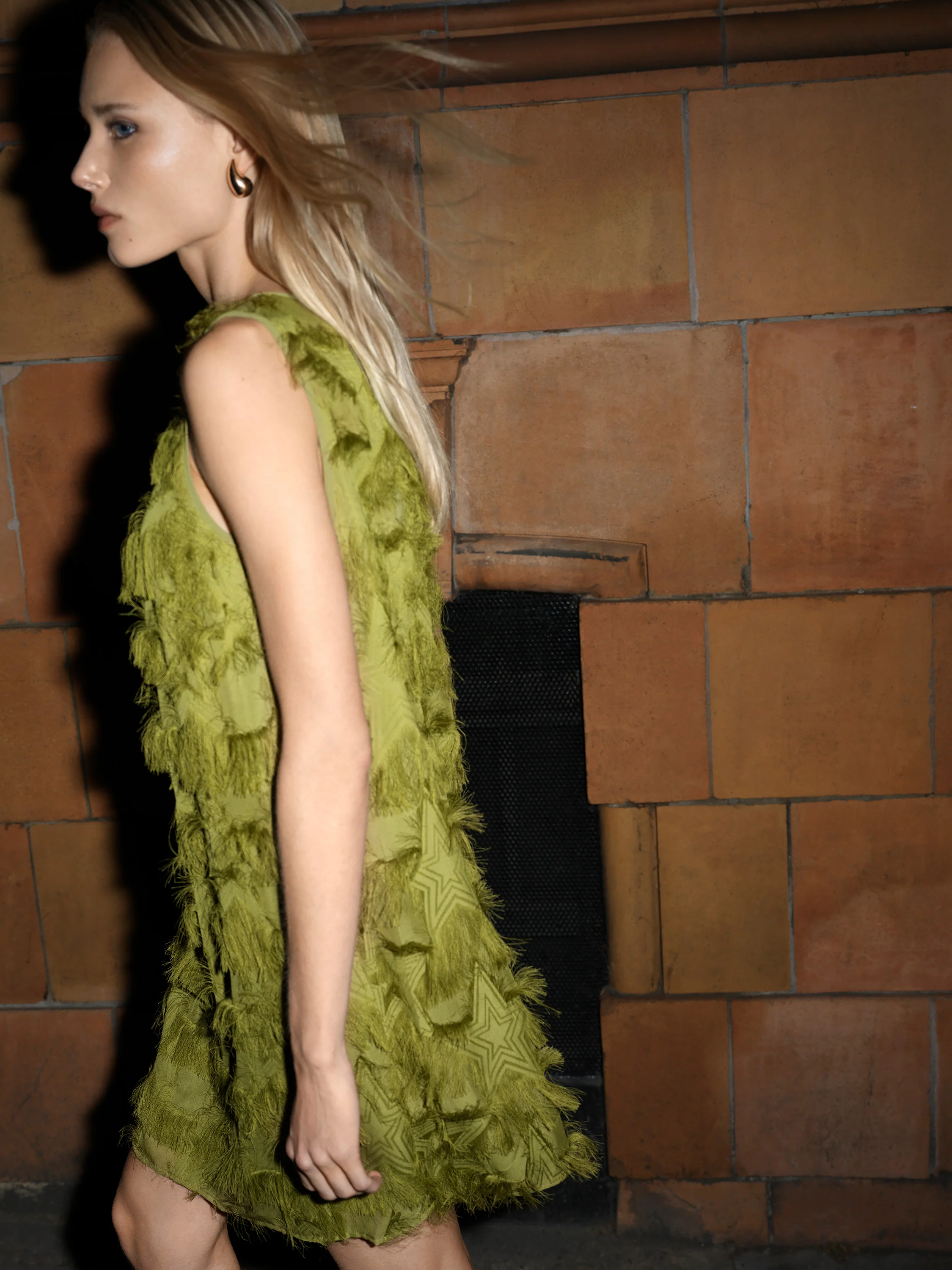 Miley Chiffon Star Fringe Mini Dress - Image 4