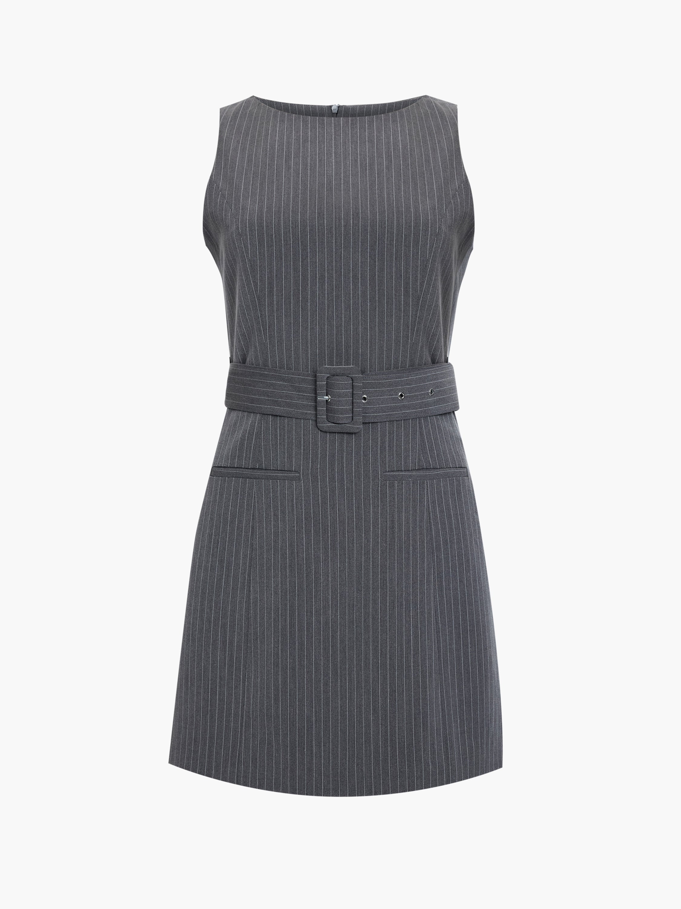 Minka Pinstripe Tailored Belted Mini Dress - Image 6